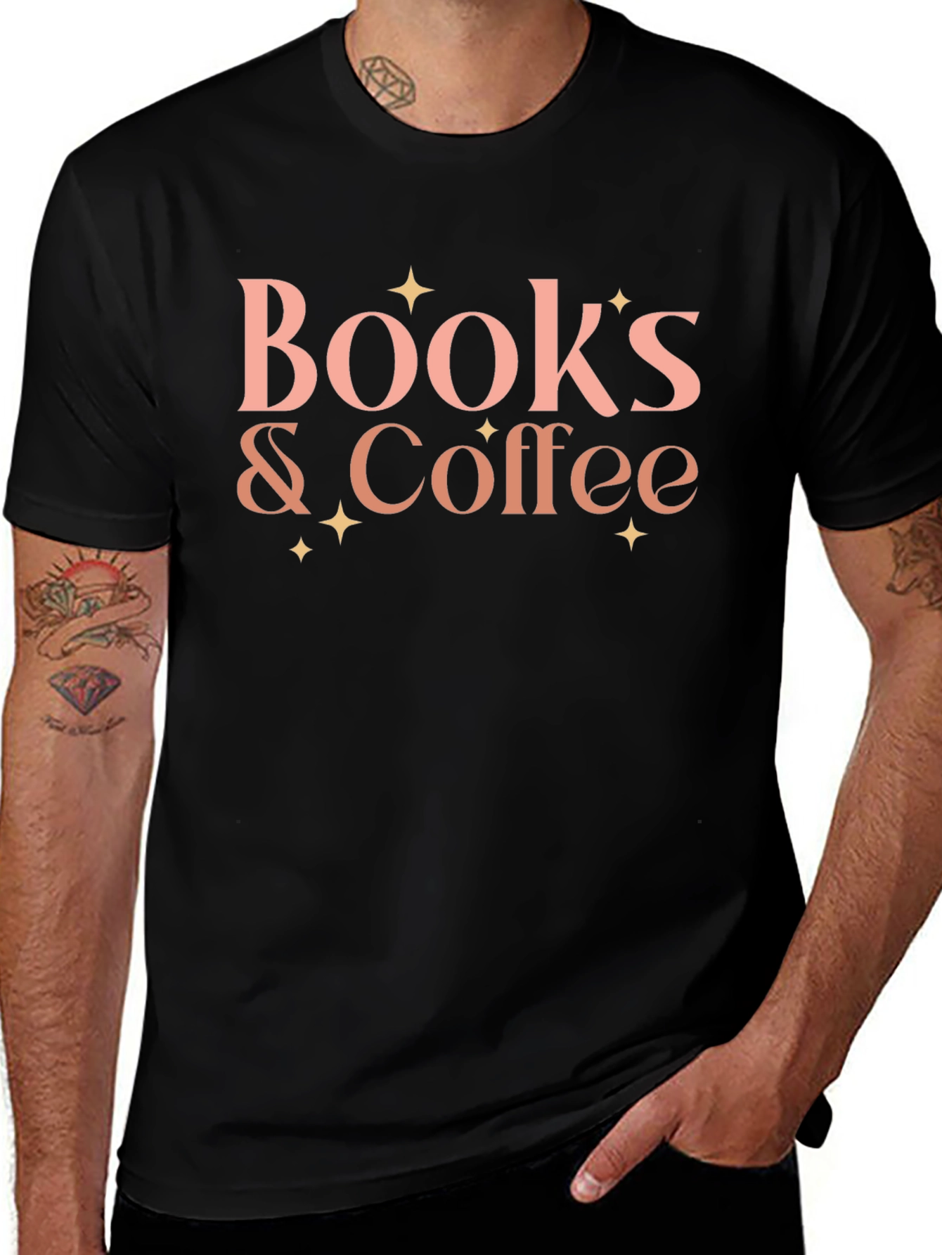 Books & Coffee Graphic Tee