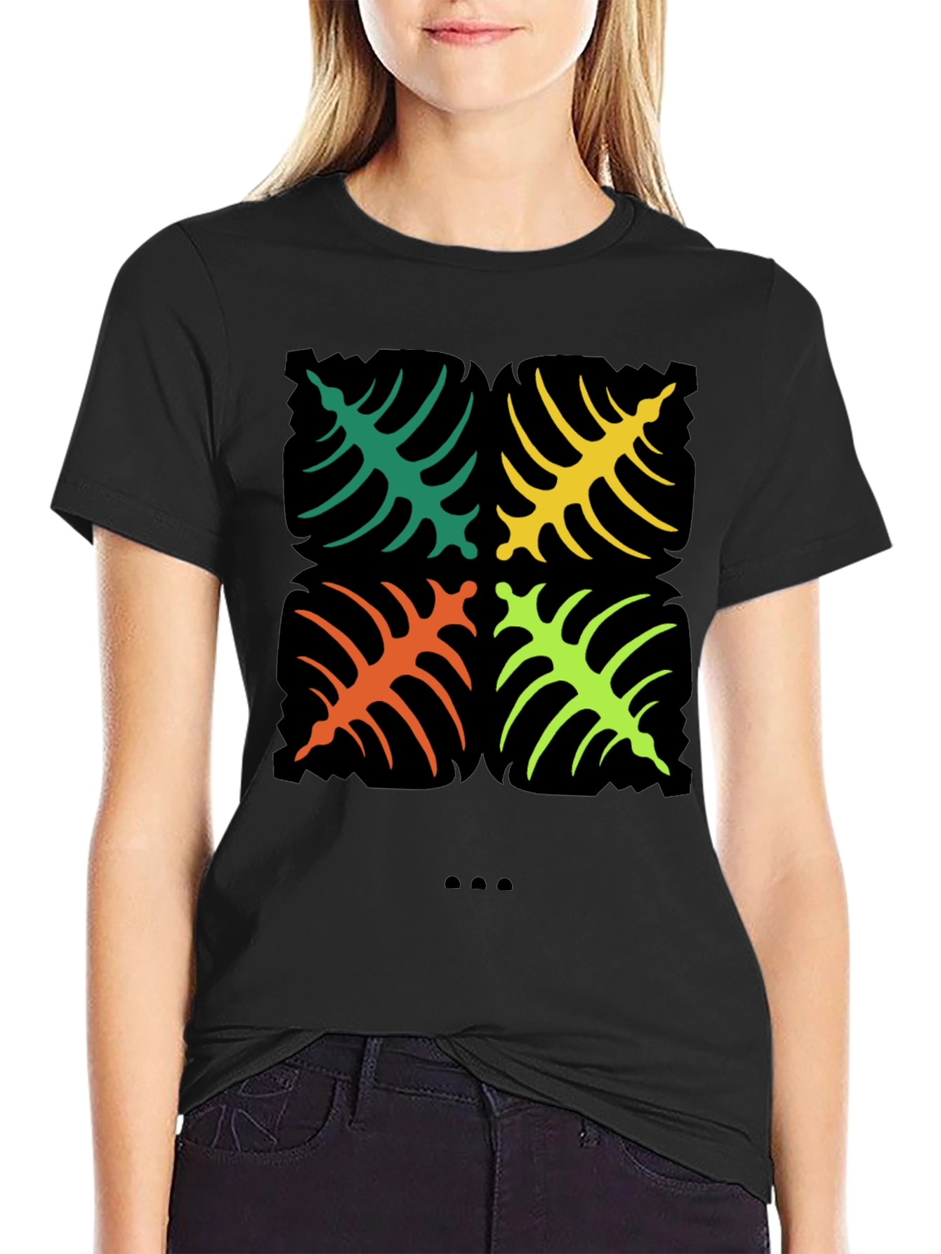Tropical Leaf Graphic Tee - Bold & Stylish Design