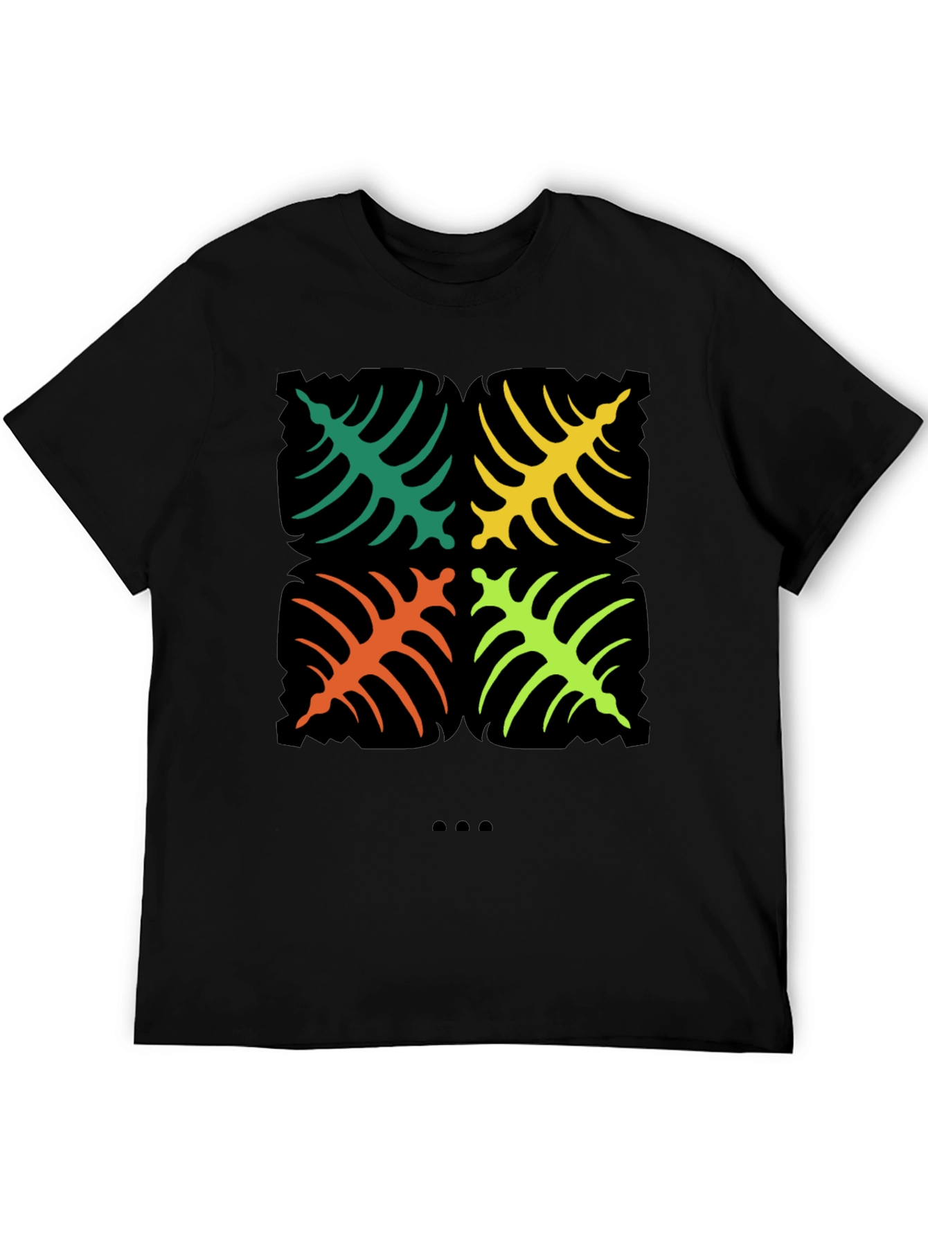 Tropical Leaf Graphic Tee - Bold & Stylish Design