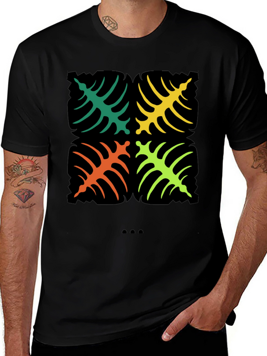 Tropical Leaf Graphic Tee - Bold & Stylish Design