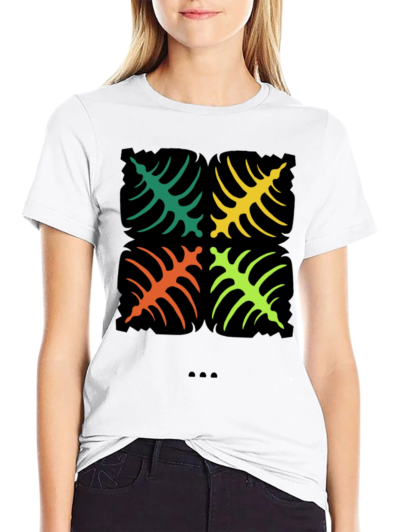 Tropical Leaf Graphic Tee - Bold & Stylish Design