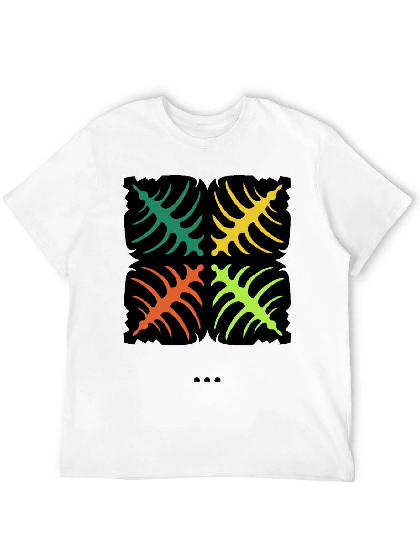 Tropical Leaf Graphic Tee - Bold & Stylish Design