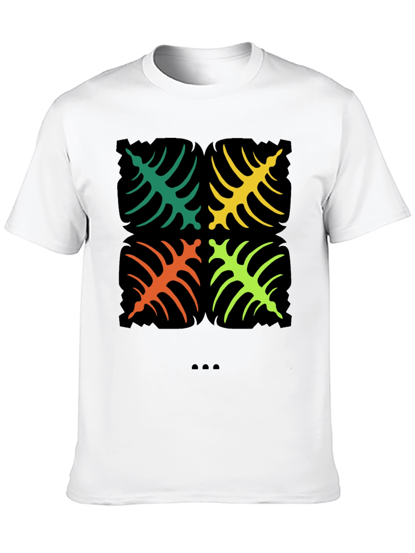 Tropical Leaf Graphic Tee - Bold & Stylish Design