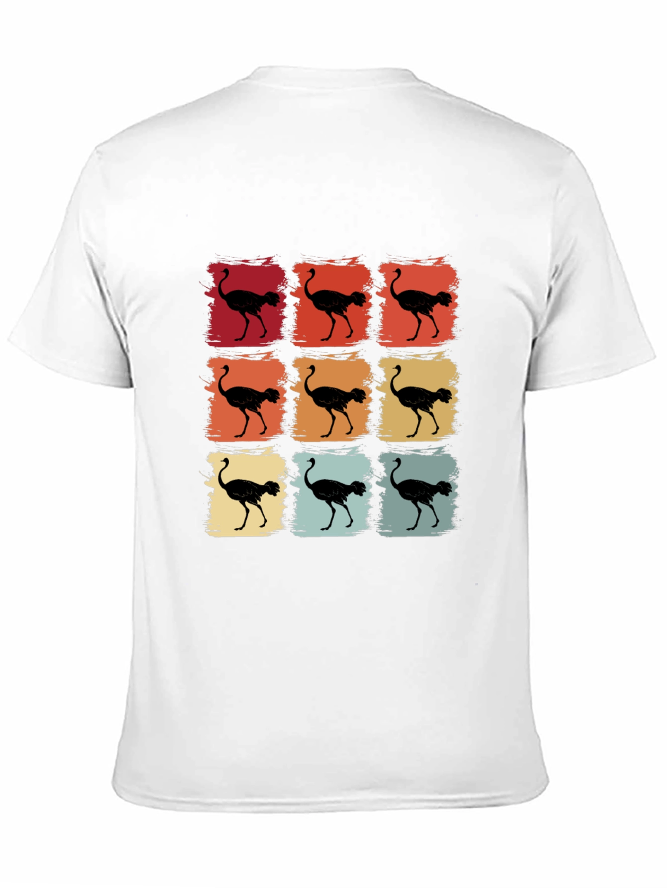 Retro Ostrich T-Shirt - Unique Graphic Tee