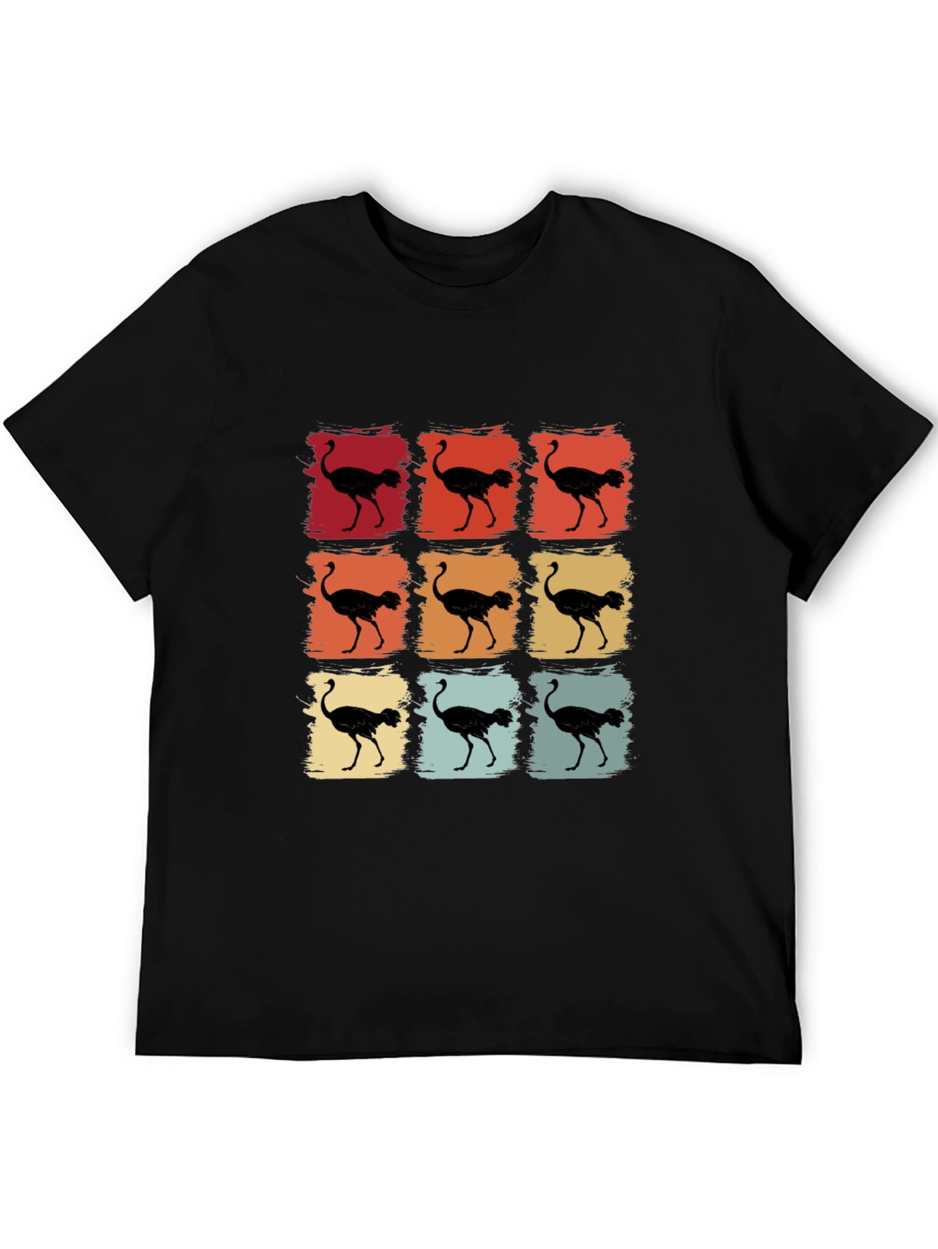 Retro Ostrich T-Shirt - Unique Graphic Tee