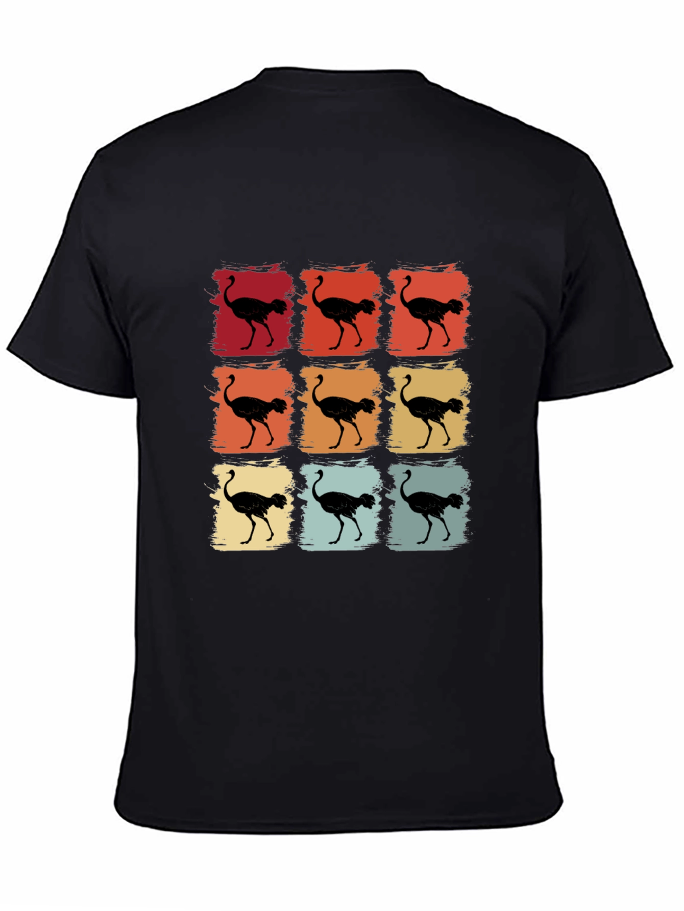 Retro Ostrich T-Shirt - Unique Graphic Tee