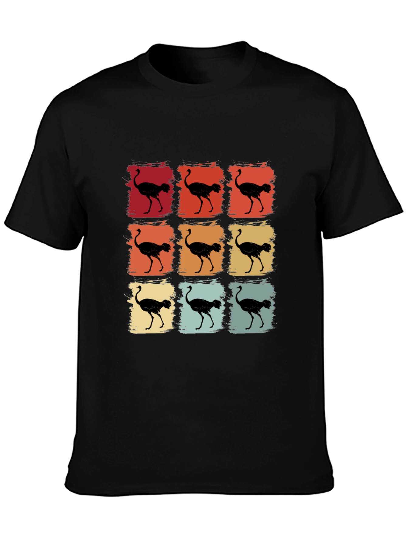 Retro Ostrich T-Shirt - Unique Graphic Tee