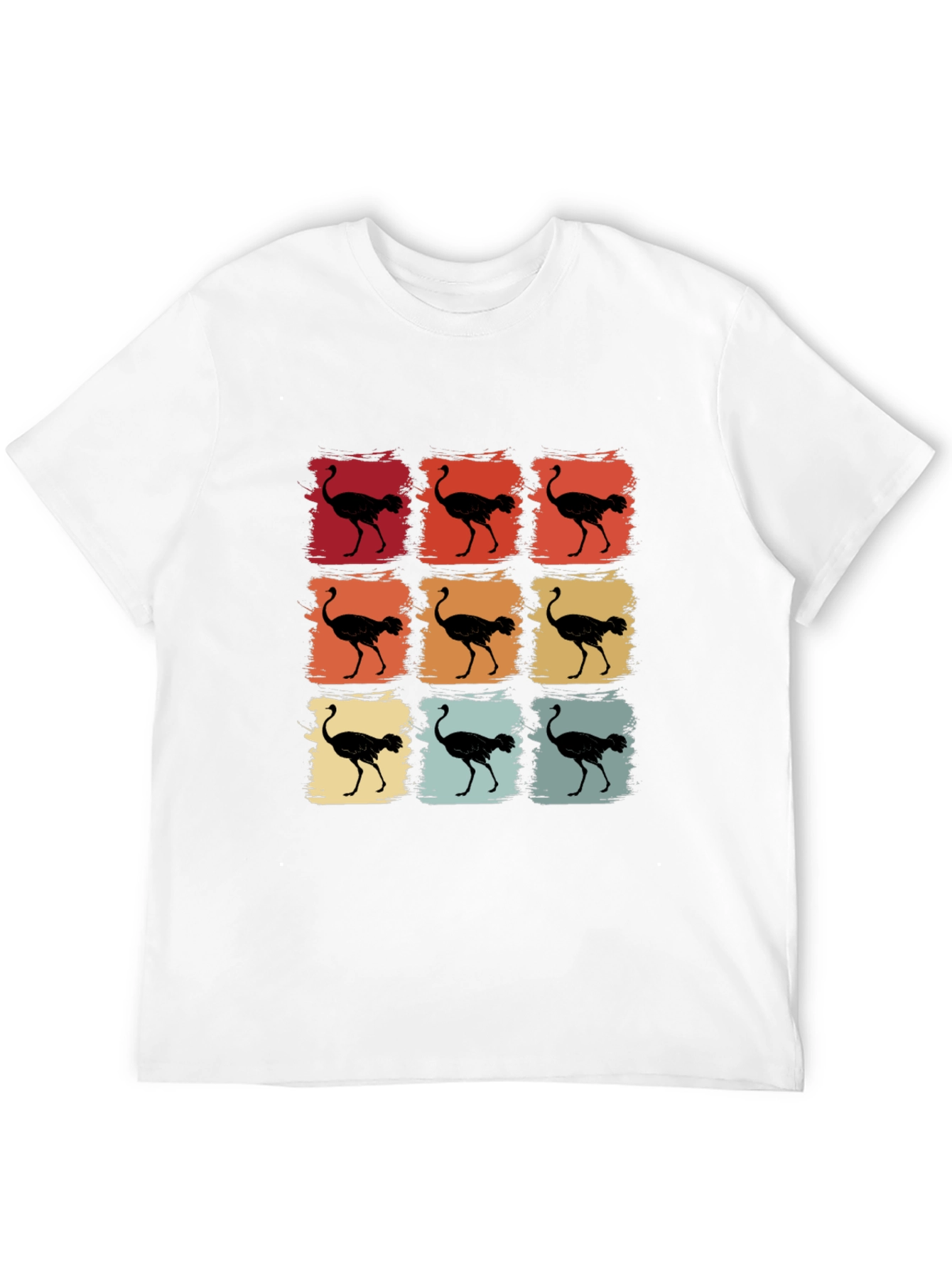 Retro Ostrich T-Shirt - Unique Graphic Tee