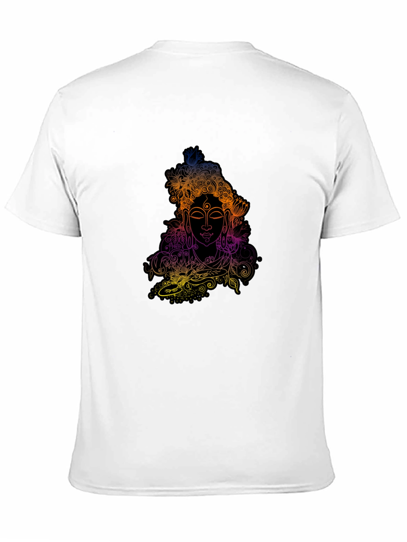 Vibrant Buddha Graphic Tee - Relaxed Fit