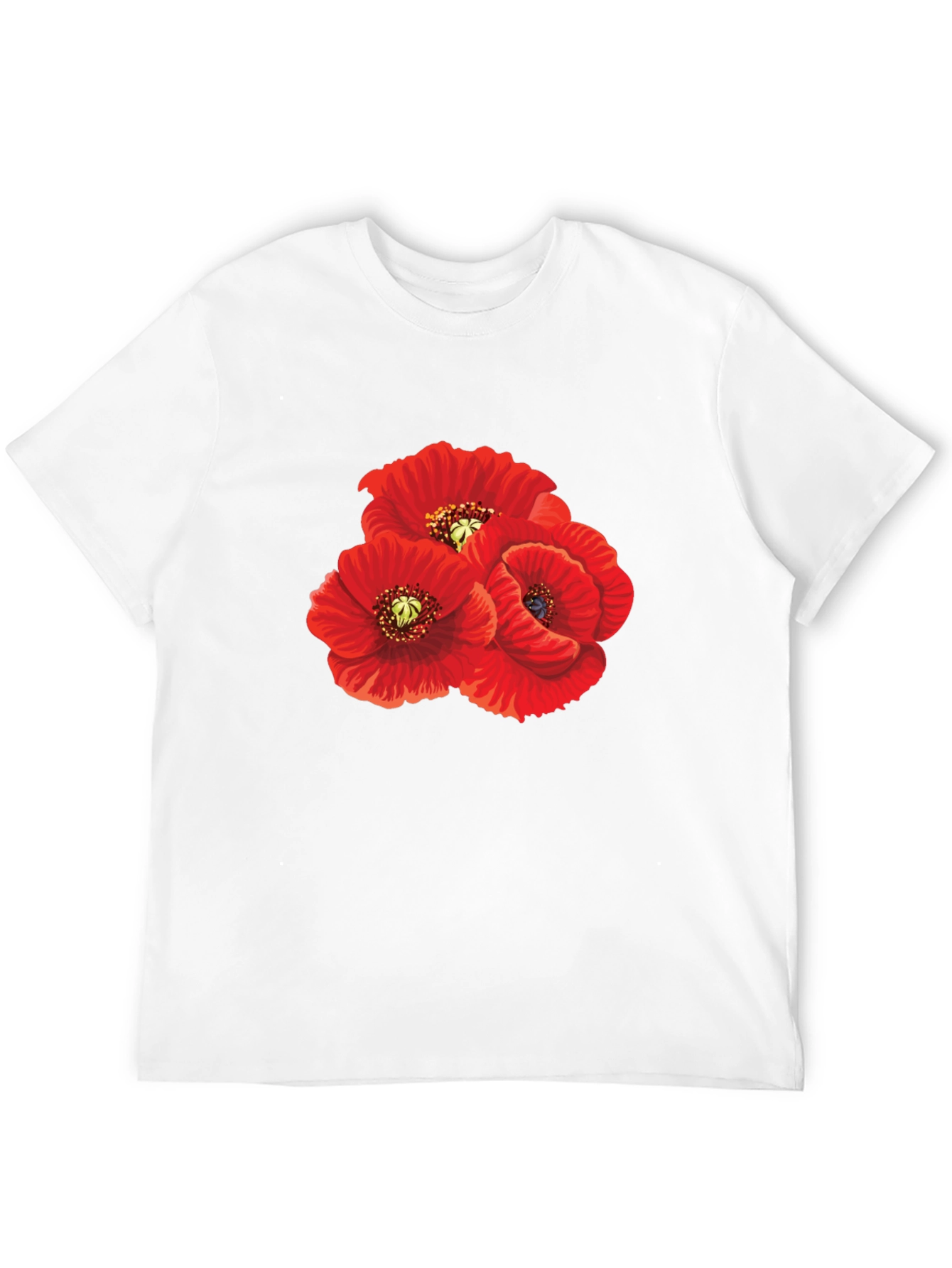 Red Poppy T-Shirt - Floral Graphic Tee