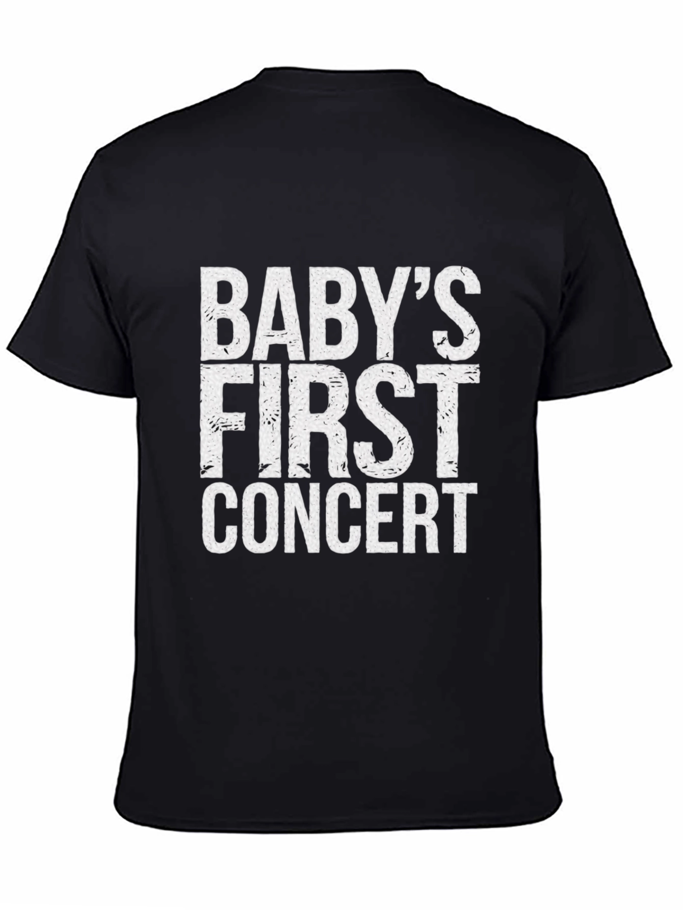 Babys First Concert T-Shirt - Black Cotton