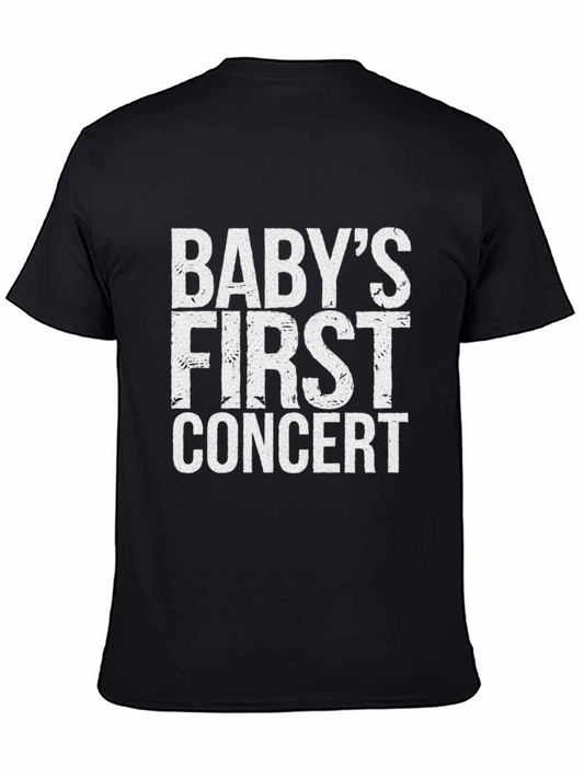 Babys First Concert T-Shirt - Black Cotton
