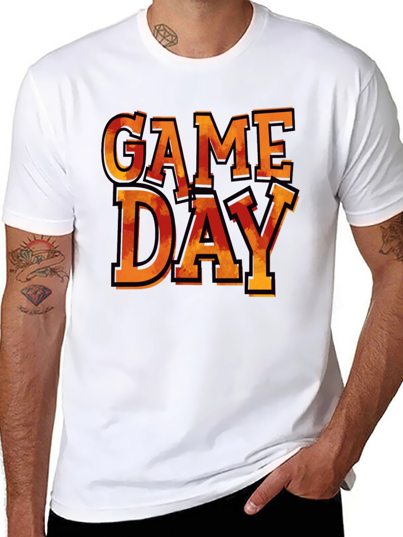 Game Day Graphic Tee - Mens Black T-Shirt