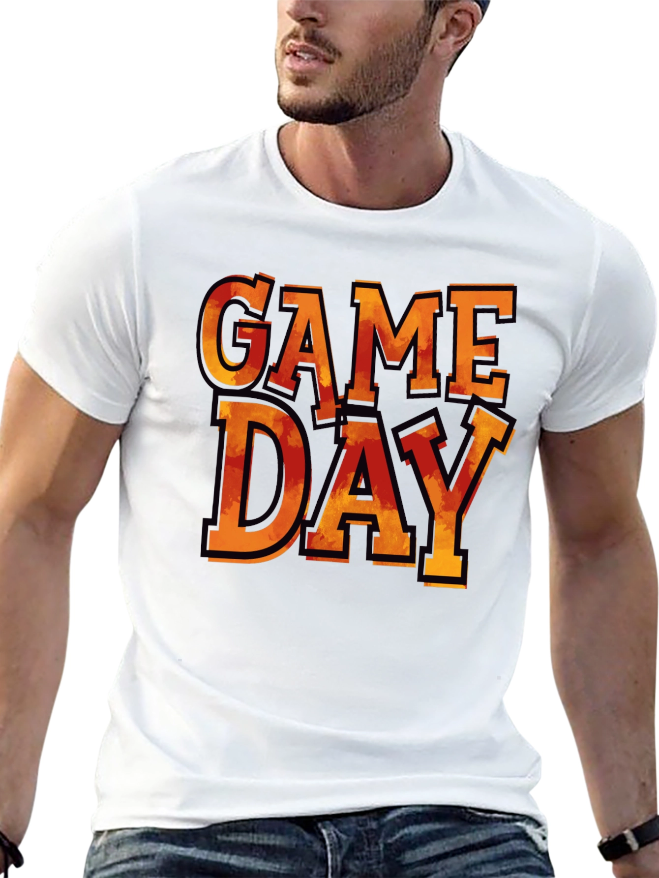 Game Day Graphic Tee - Mens Black T-Shirt