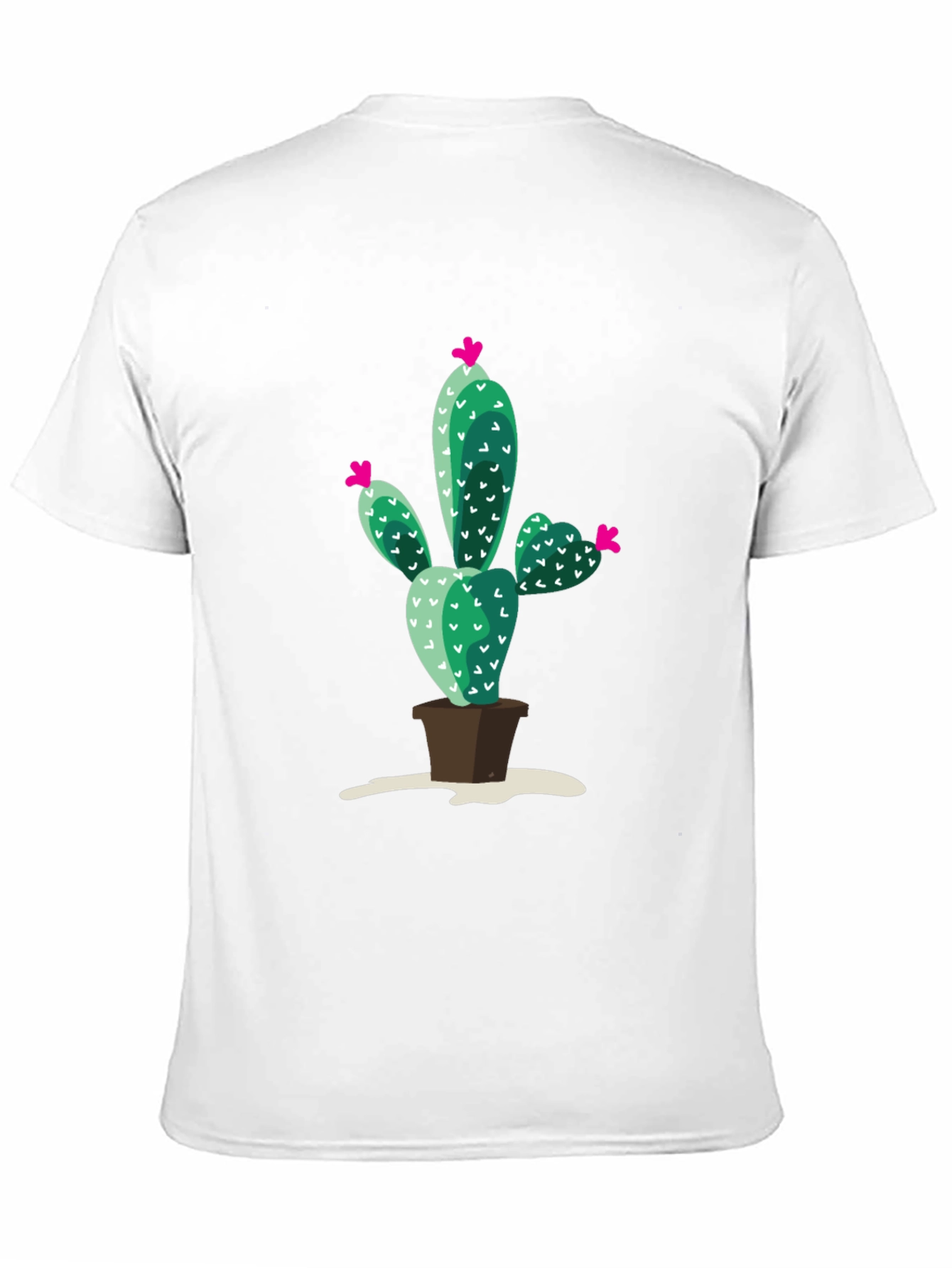 Cactus Print T-Shirt - Modern Style