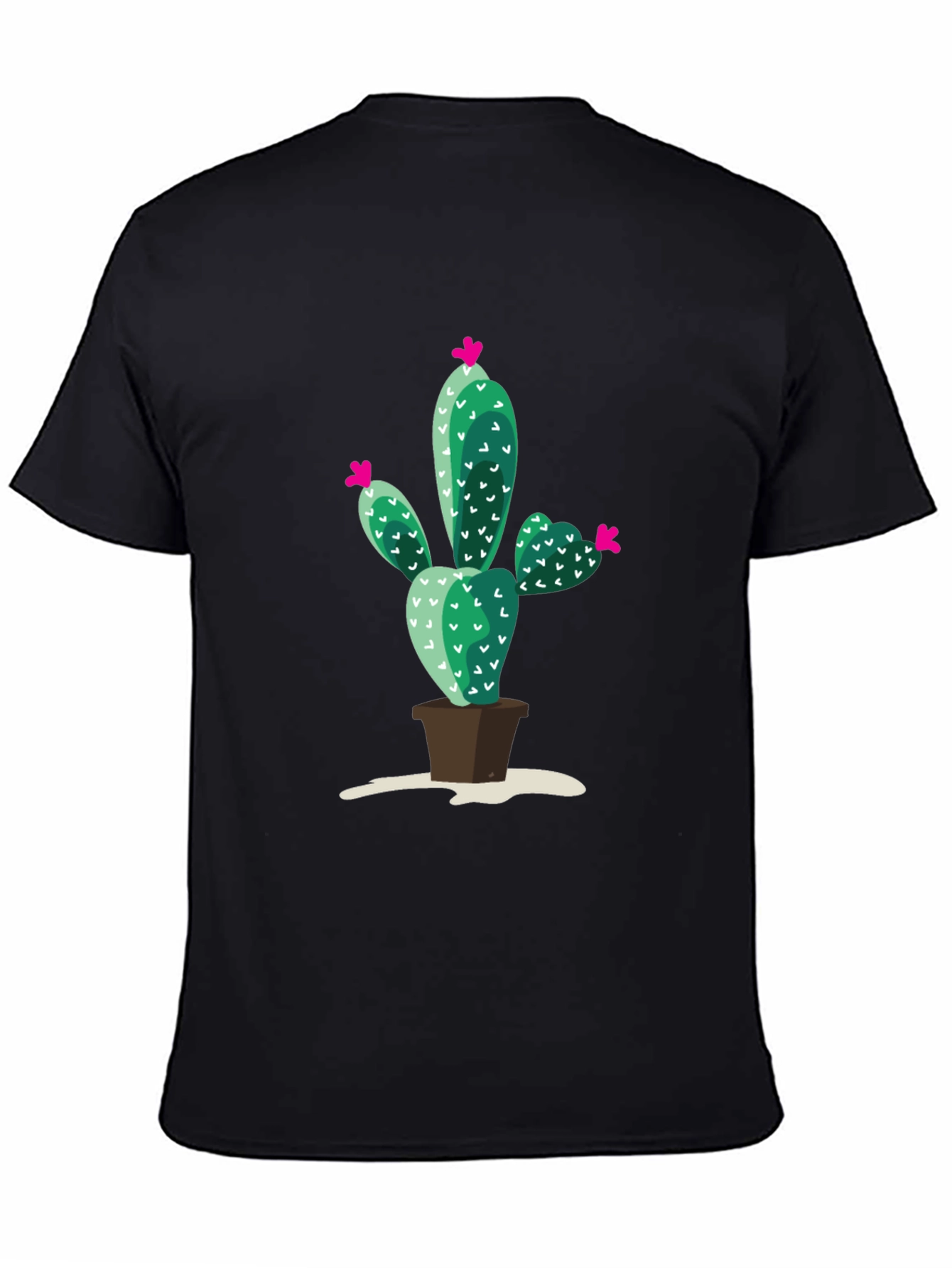 Cactus Print T-Shirt - Modern Style