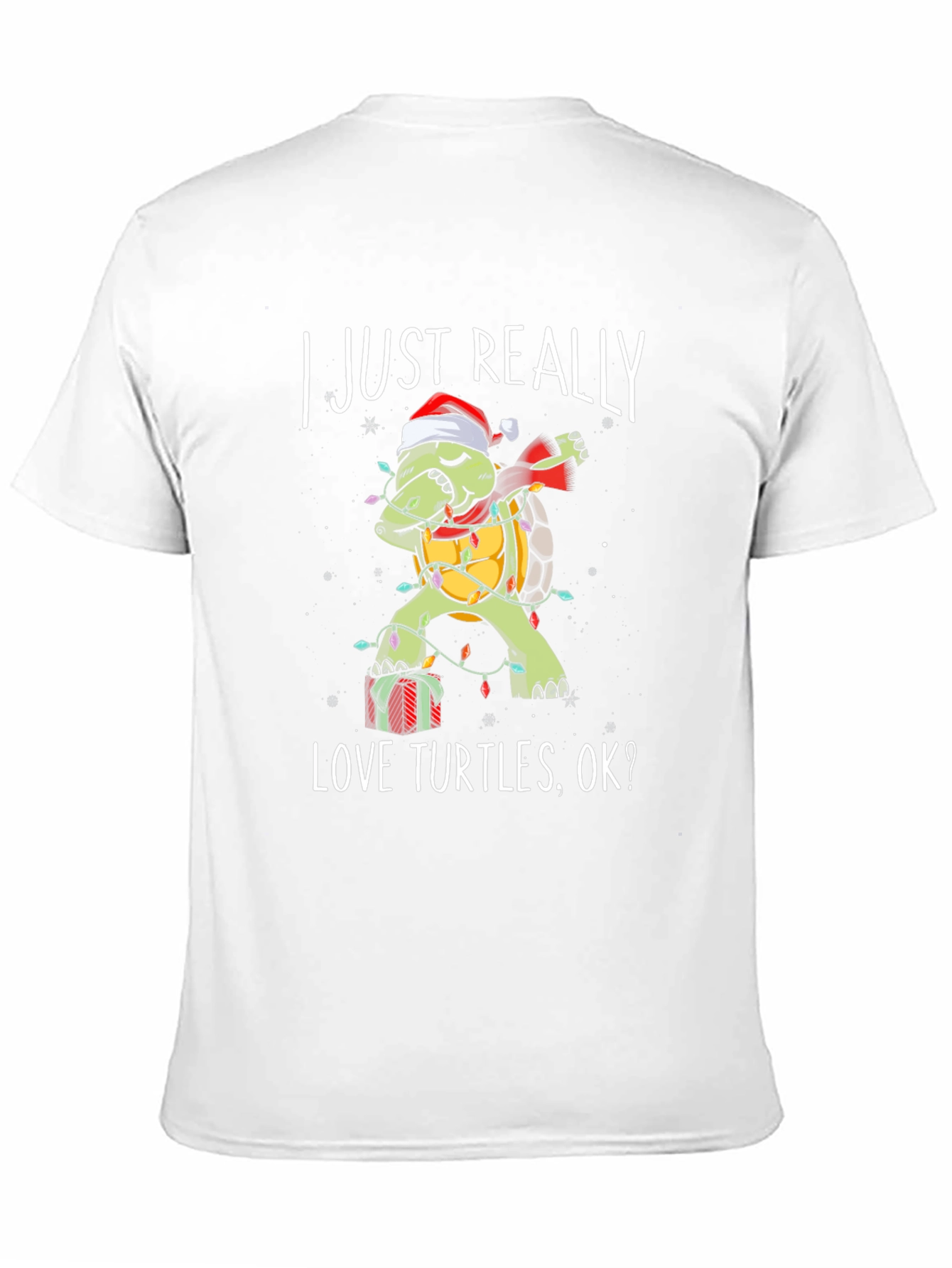 I Just Really Love Turtles Christmas Graphic Tee