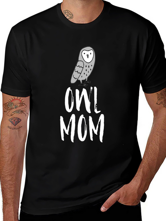 Owl Mom T-Shirt - Cute Graphic Tee