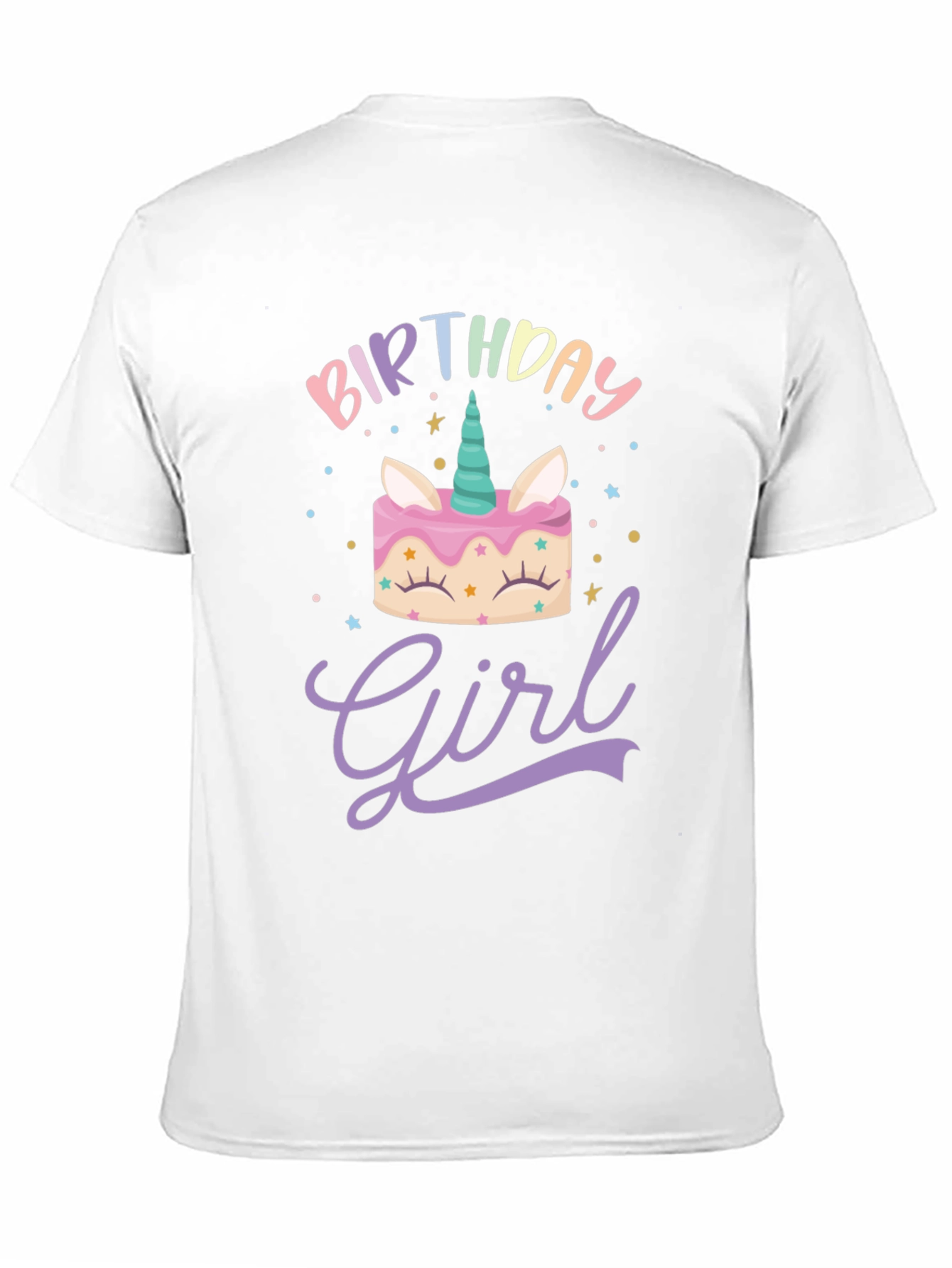 Birthday Girl Unicorn Cake T-Shirt