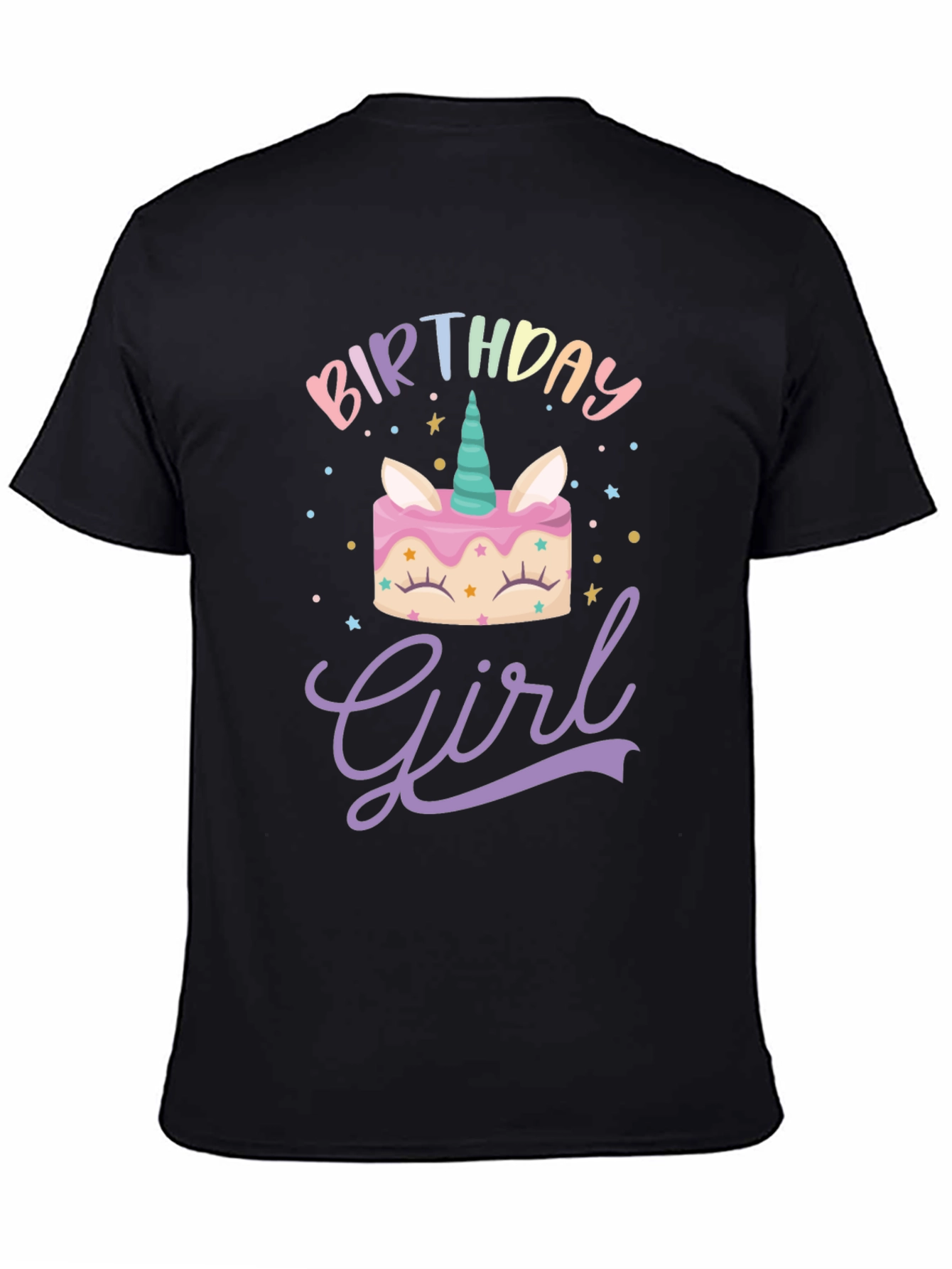 Birthday Girl Unicorn Cake T-Shirt