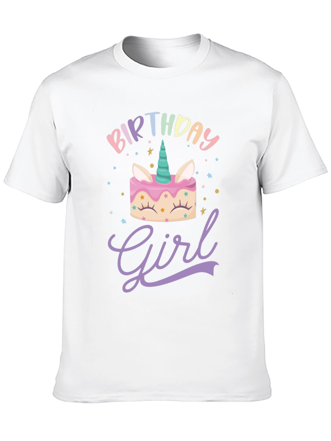 Birthday Girl Unicorn Cake T-Shirt