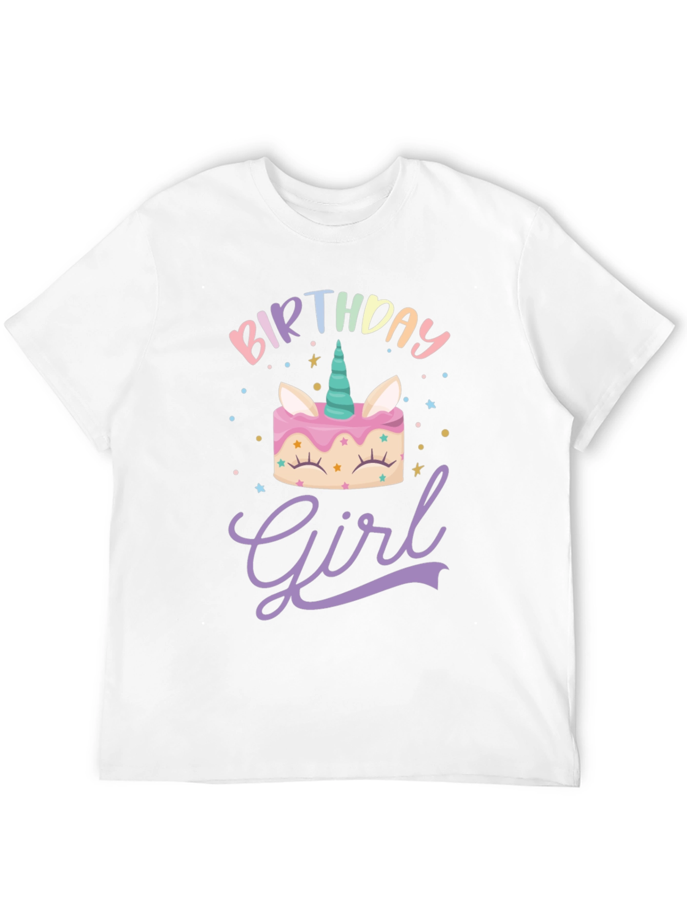 Birthday Girl Unicorn Cake T-Shirt