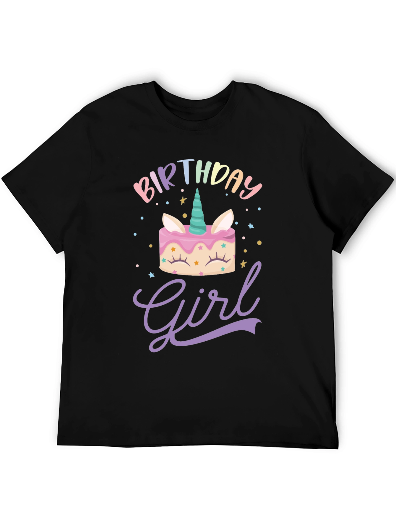Birthday Girl Unicorn Cake T-Shirt