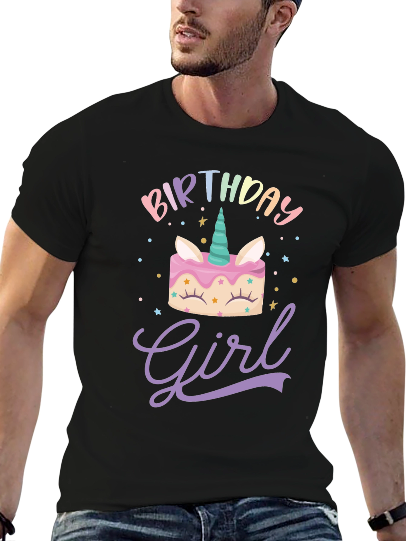 Birthday Girl Unicorn Cake T-Shirt