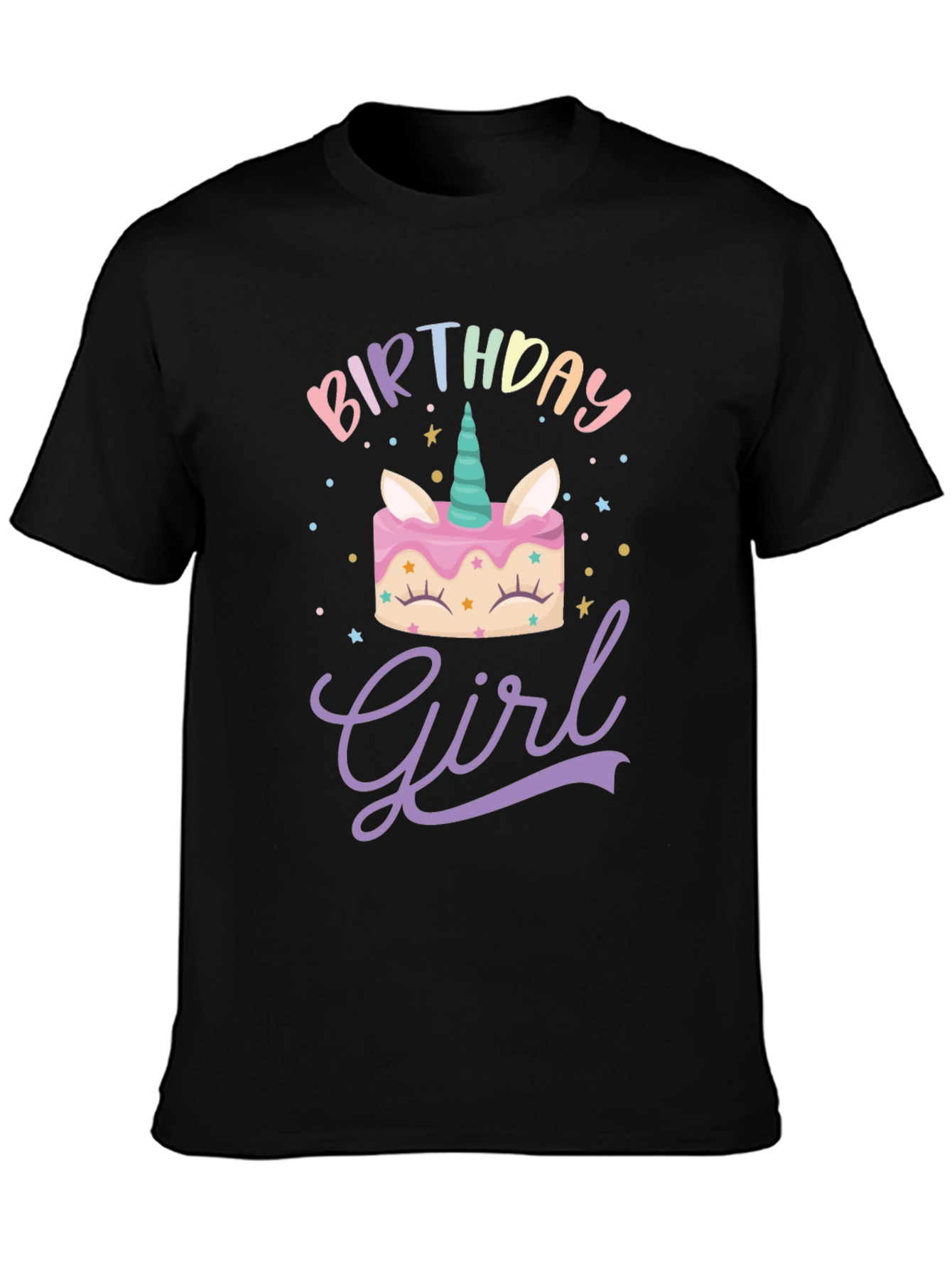 Birthday Girl Unicorn Cake T-Shirt