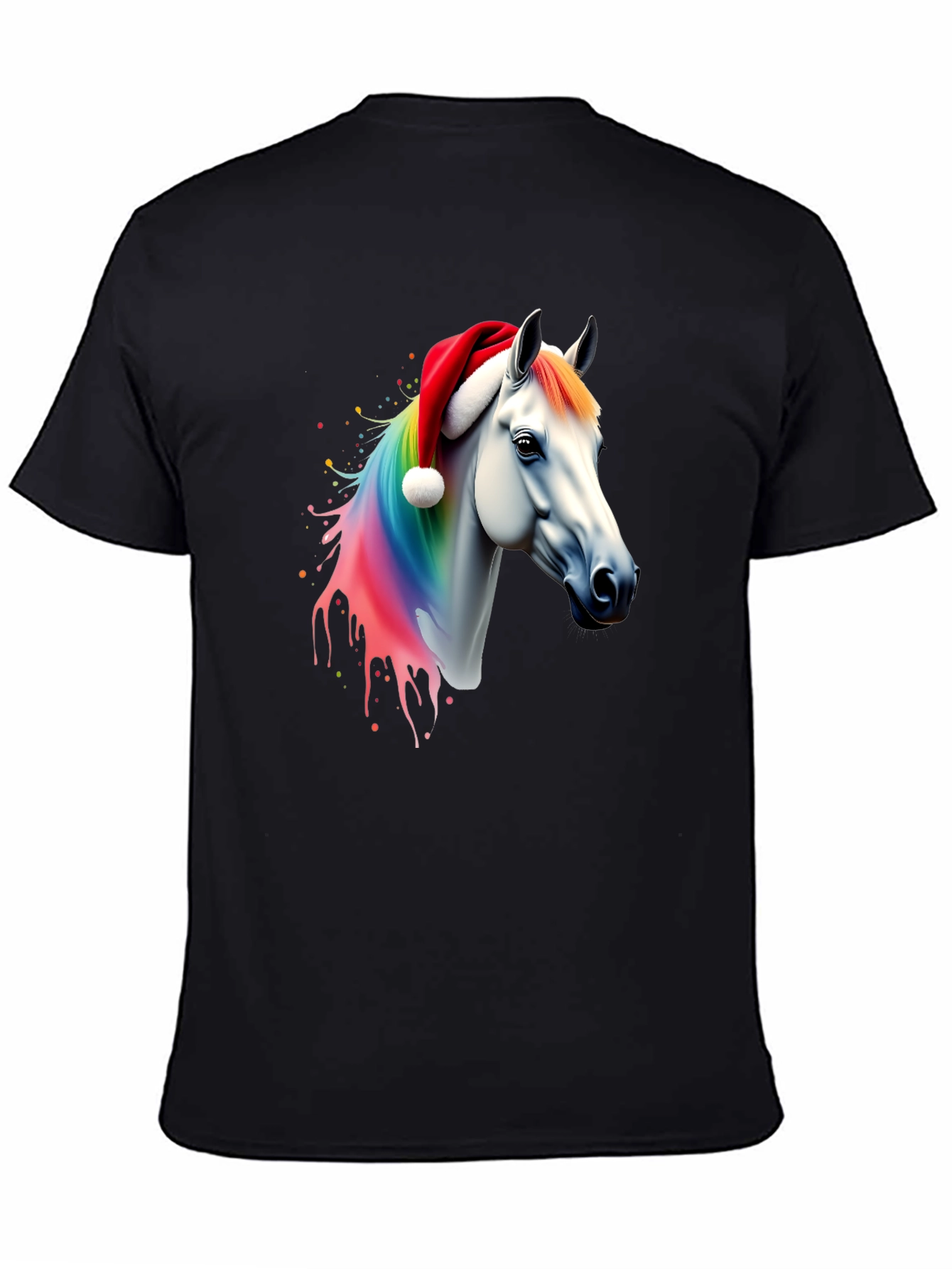 Rainbow Horse Christmas T-Shirt