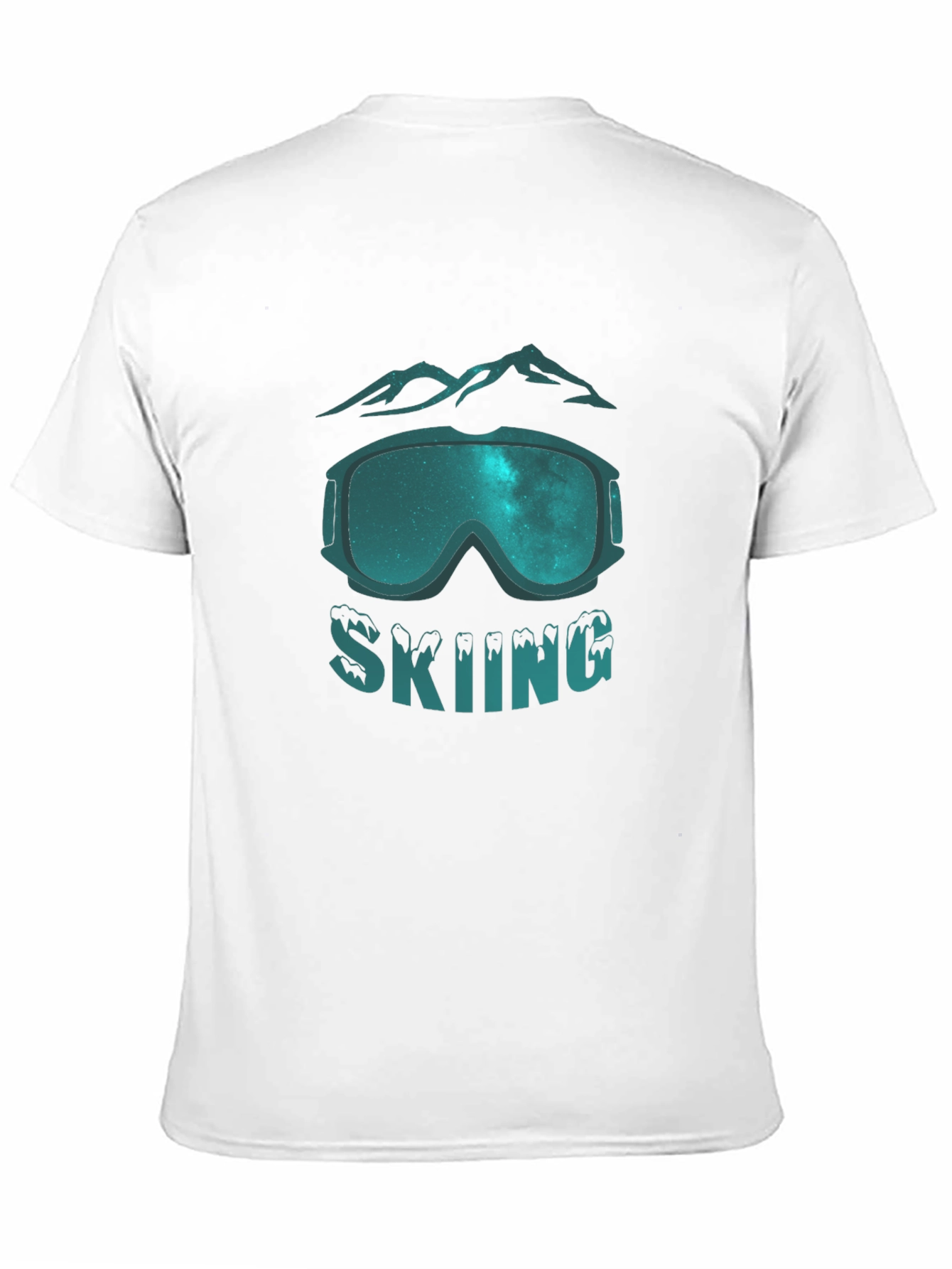 Skiing Graphic Tee - Mountain Goggles Design