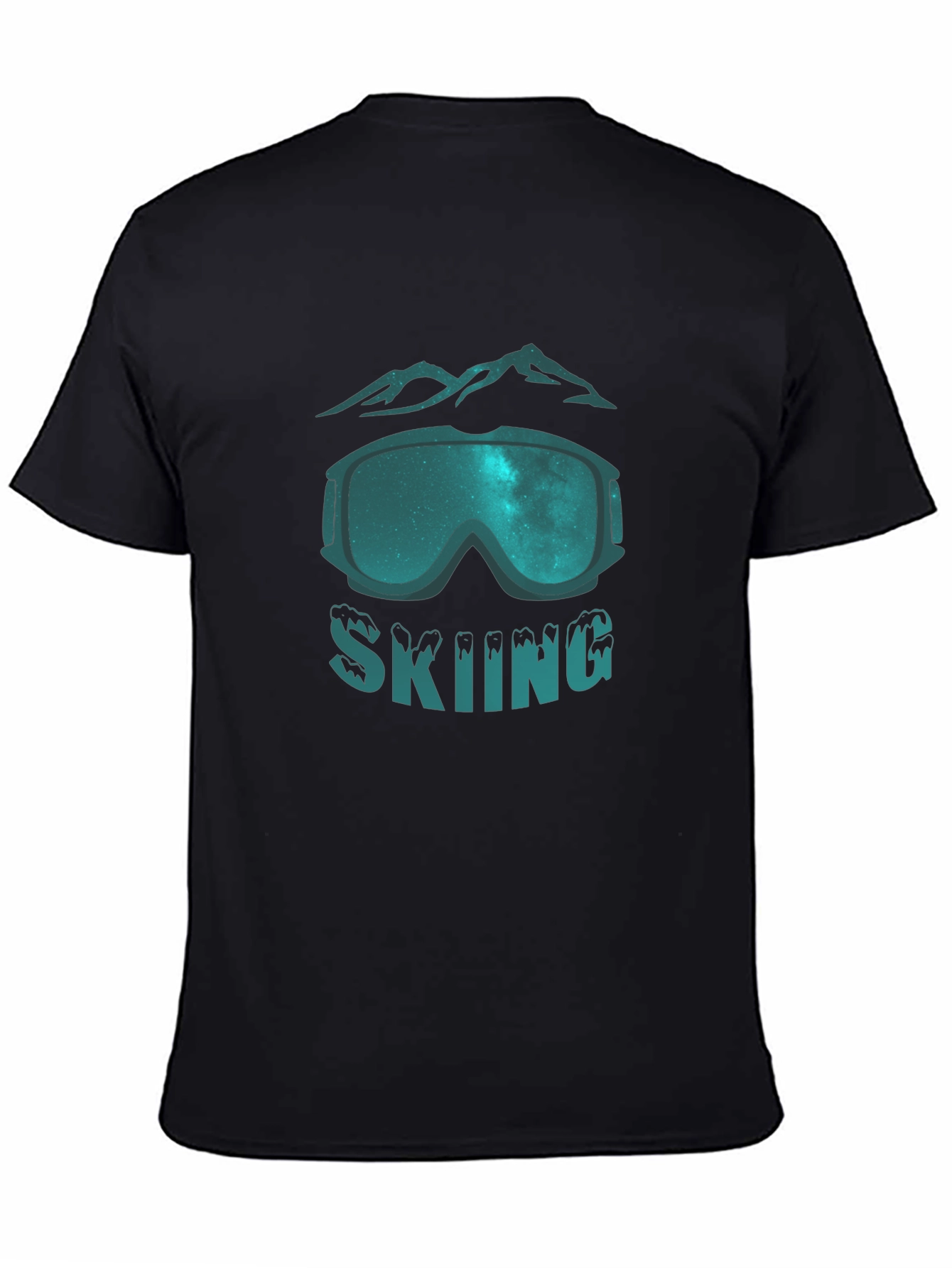 Skiing Graphic Tee - Mountain Goggles Design