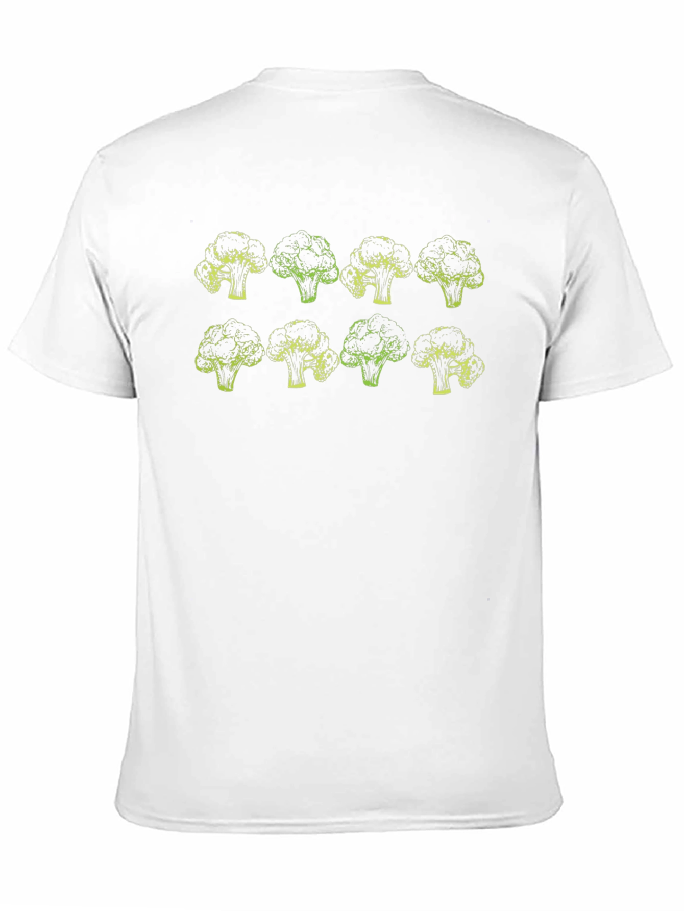 Broccoli Pattern T-Shirt - Bold Vegetable Graphic Tee