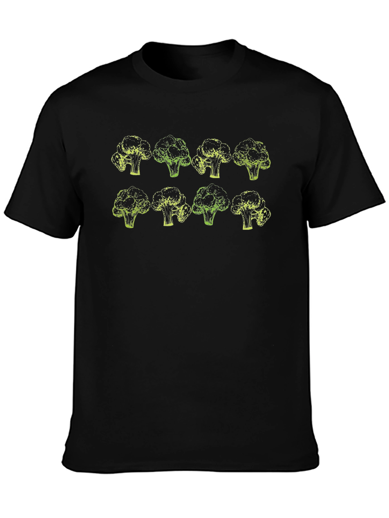 Broccoli Pattern T-Shirt - Bold Vegetable Graphic Tee