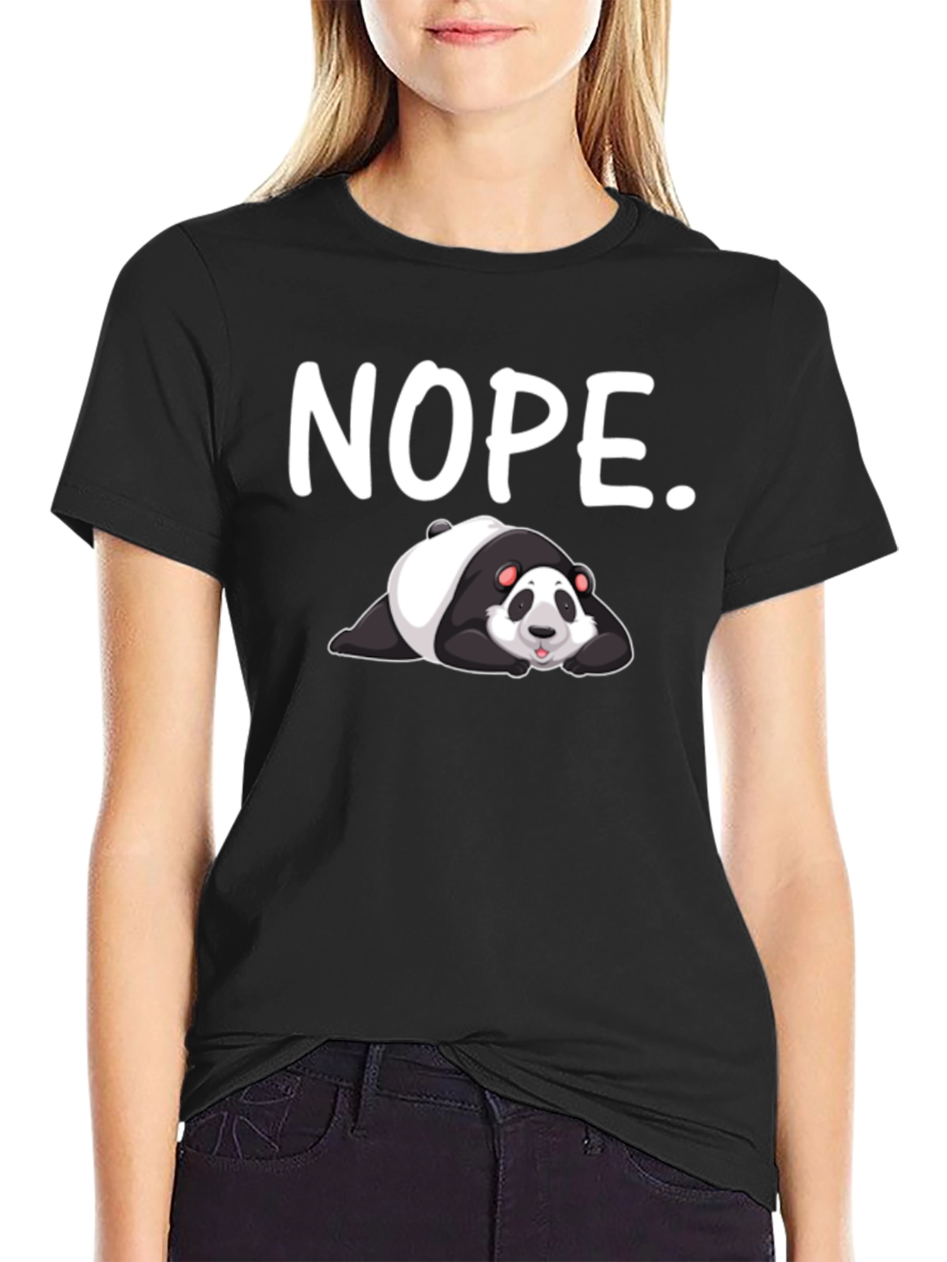 Nope Panda T-Shirt - Lazy Mood Tee