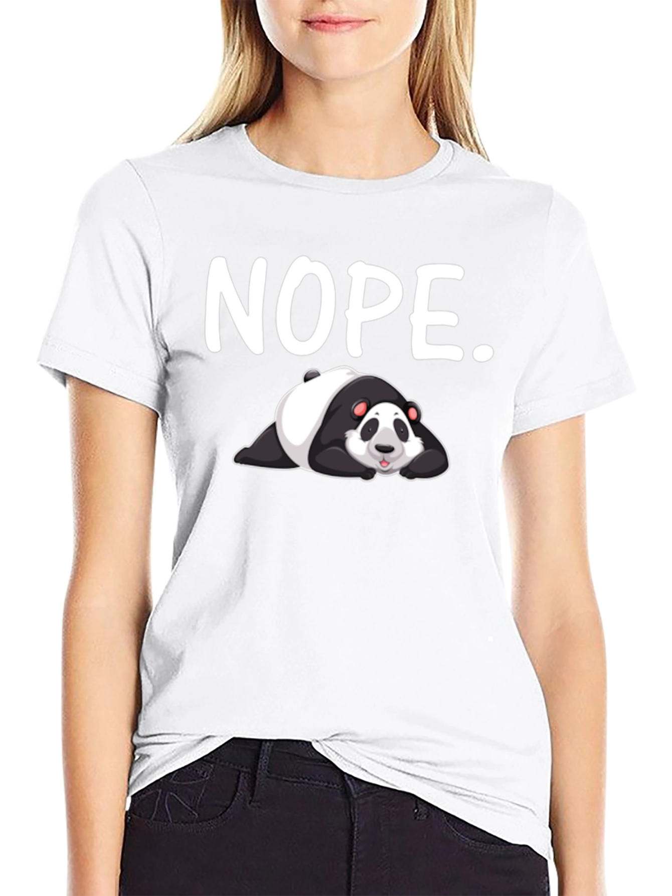 Nope Panda T-Shirt - Lazy Mood Tee