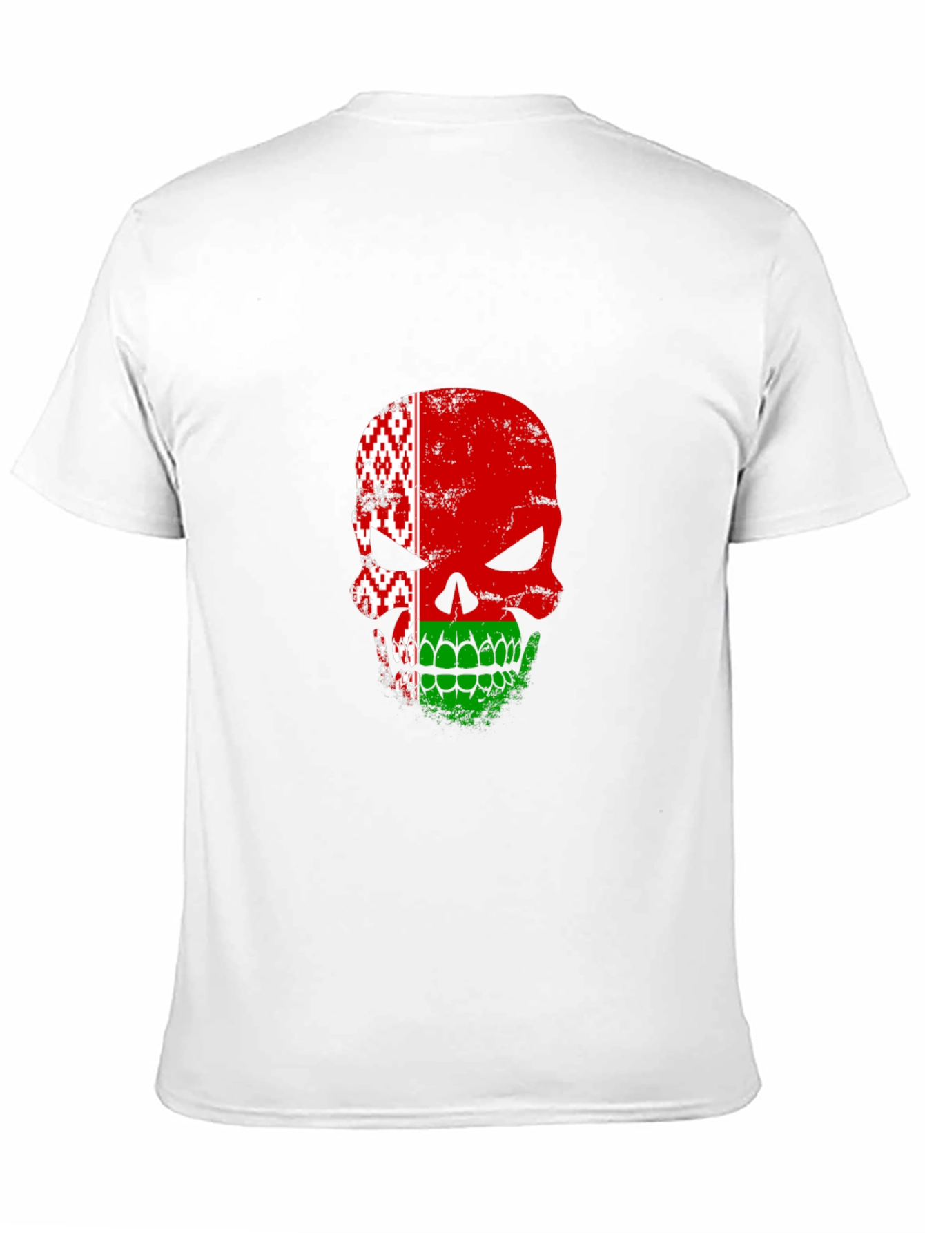 Belarus Skull Flag Graphic T-Shirt