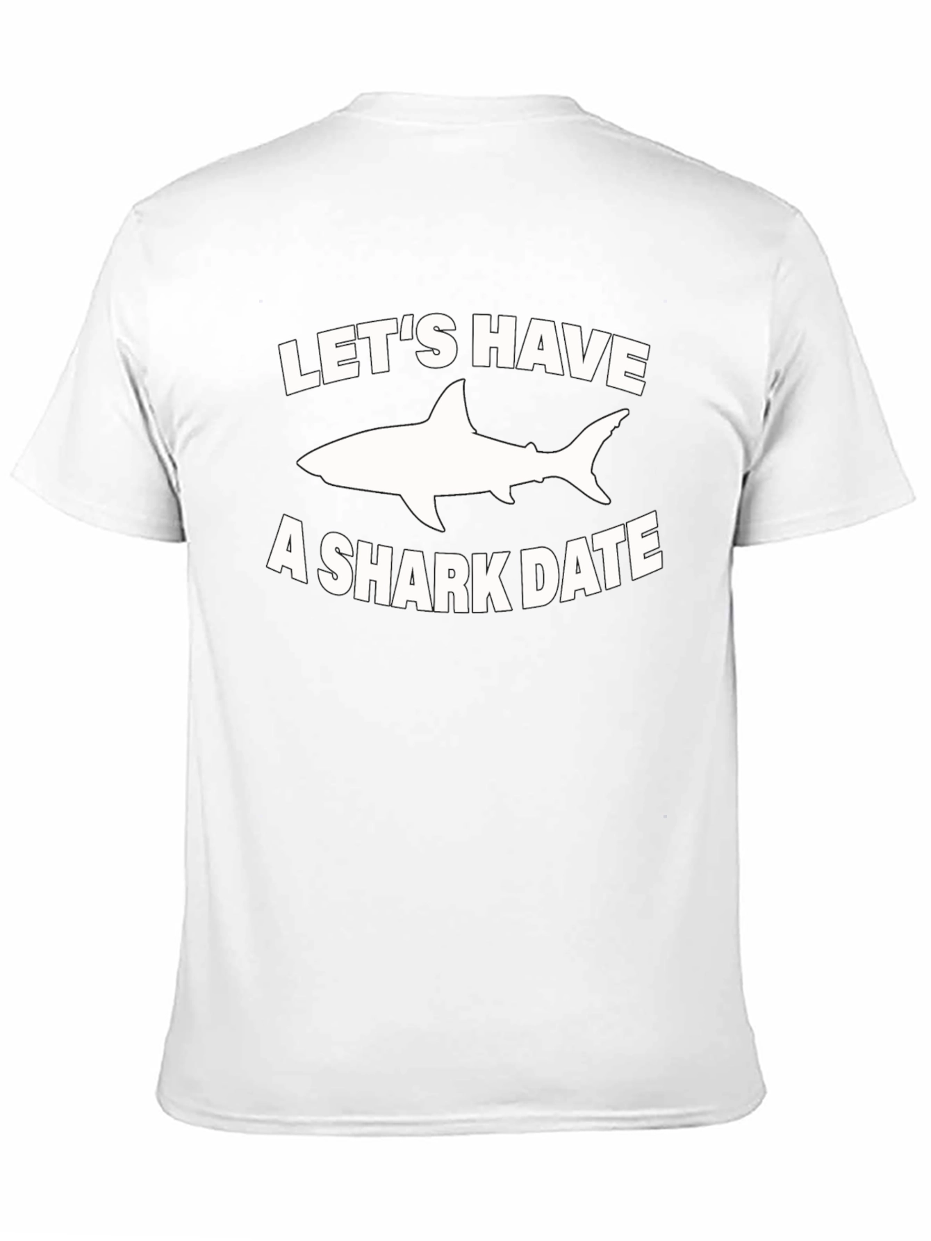Funny Shark Date Graphic T-Shirt