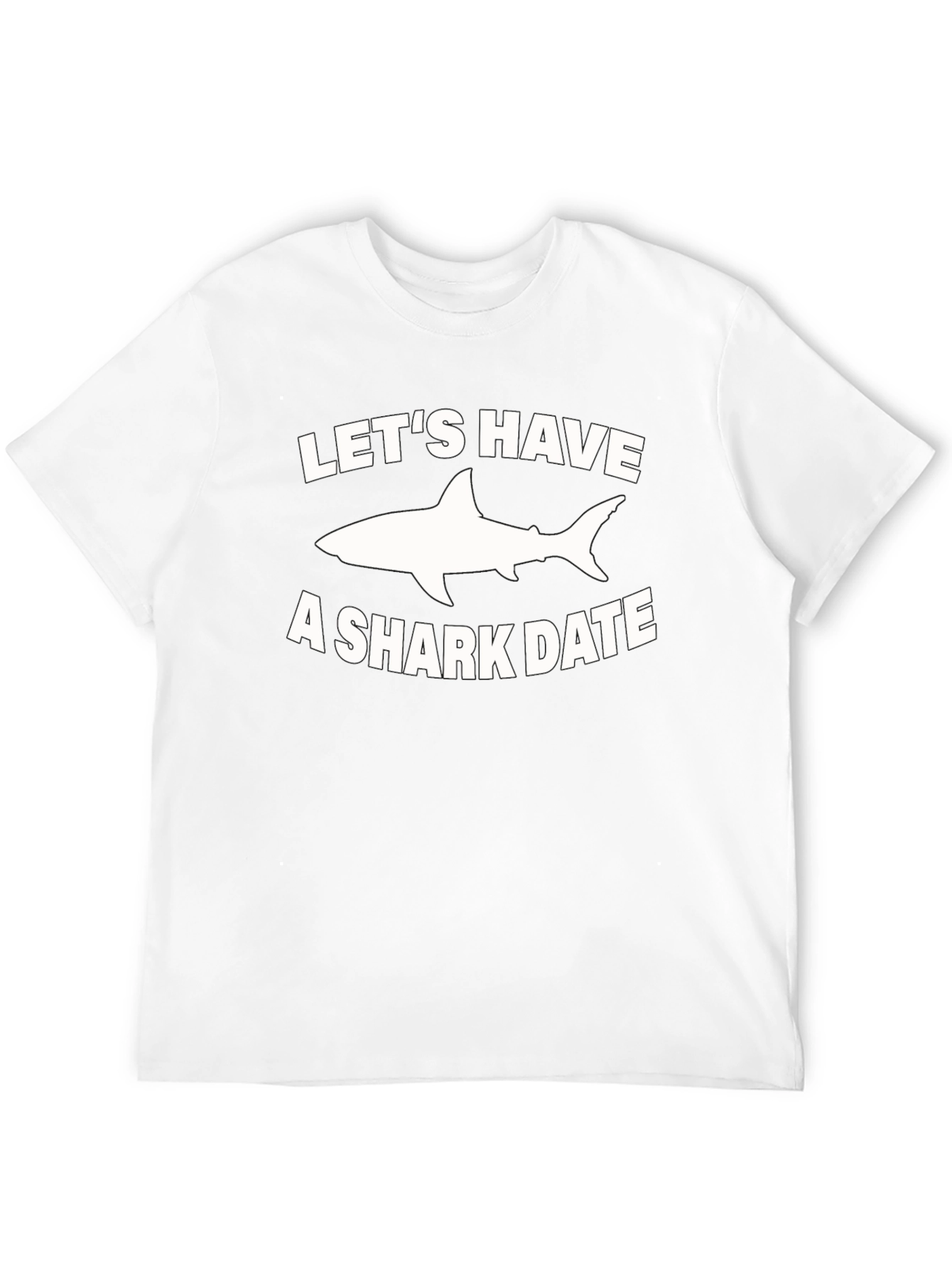 Funny Shark Date Graphic T-Shirt