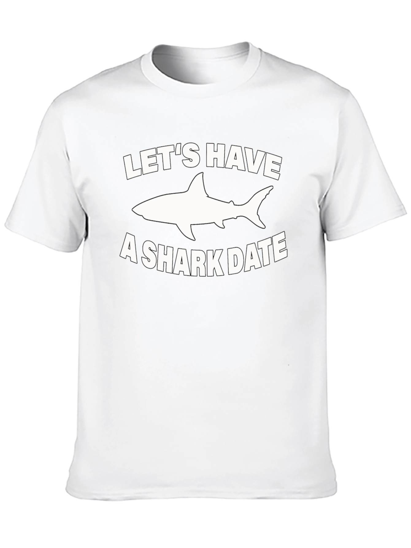 Funny Shark Date Graphic T-Shirt