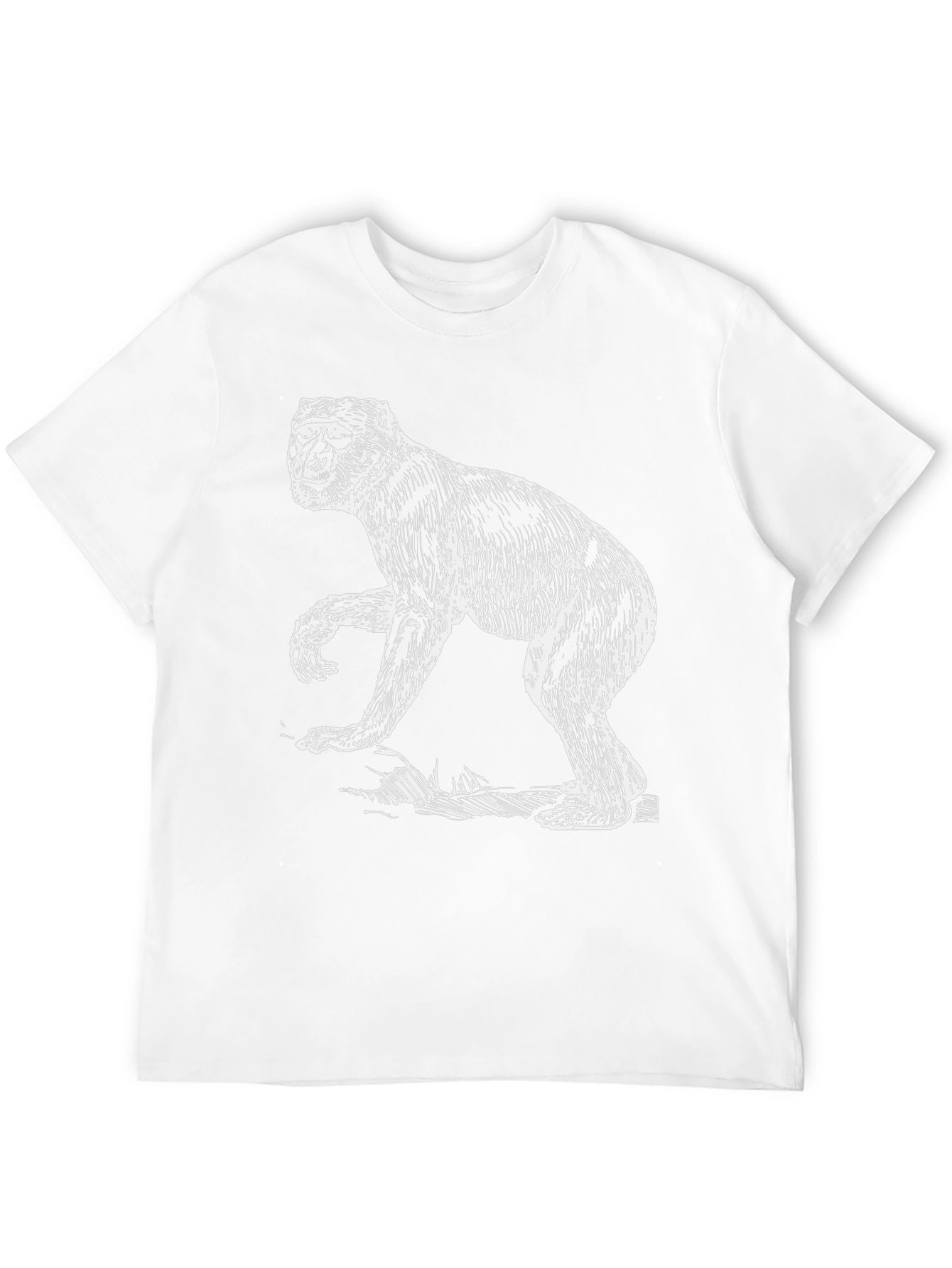 Monkey Graphic Black T-Shirt - Animal Tee