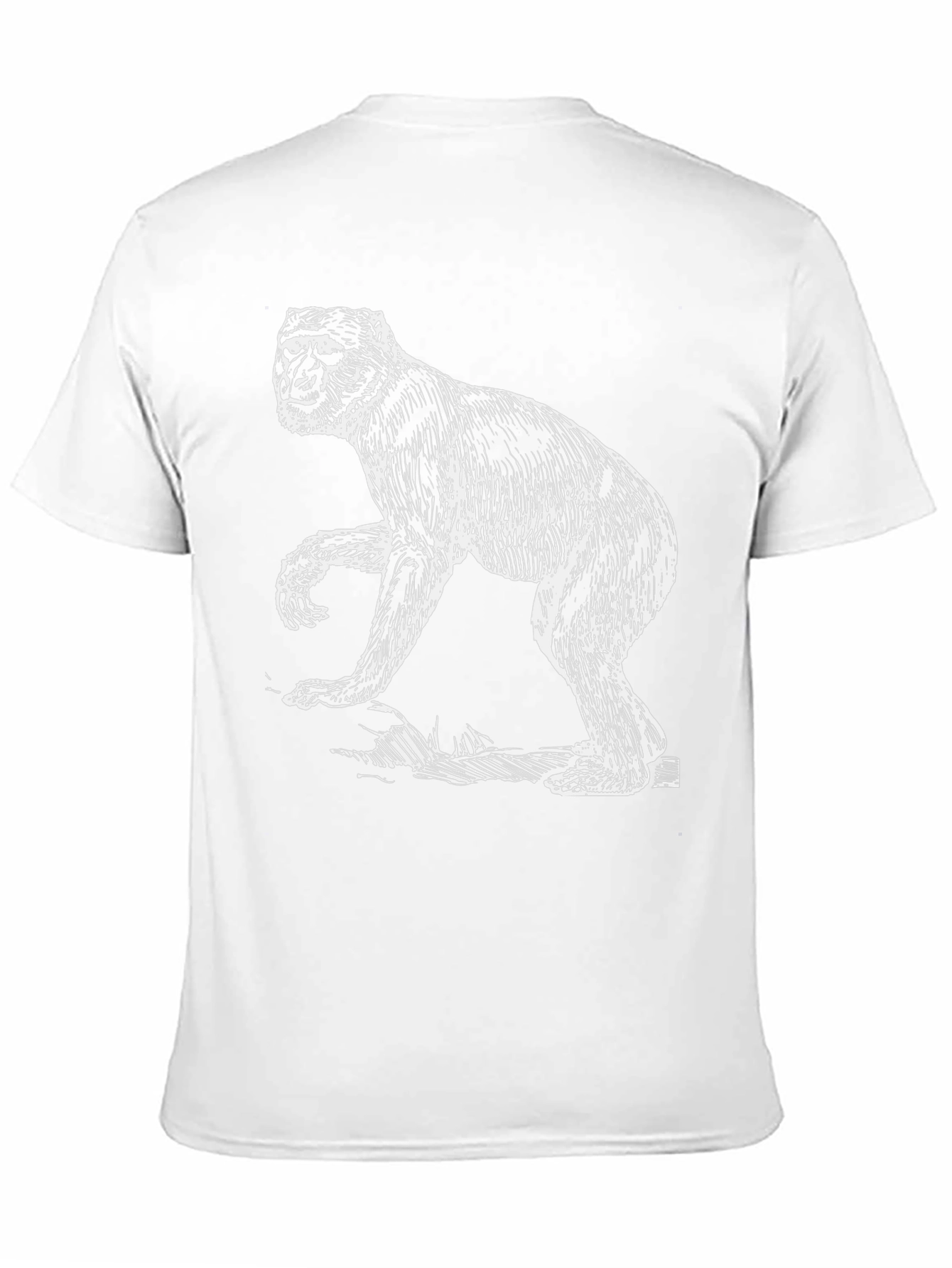 Monkey Graphic Black T-Shirt - Animal Tee