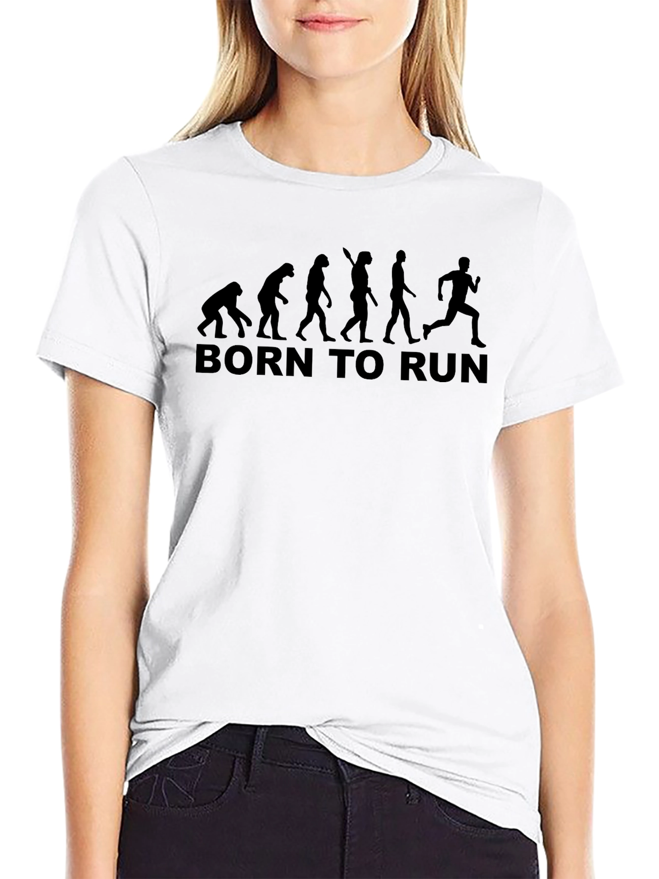Born to Run Evolution T-Shirt - Black