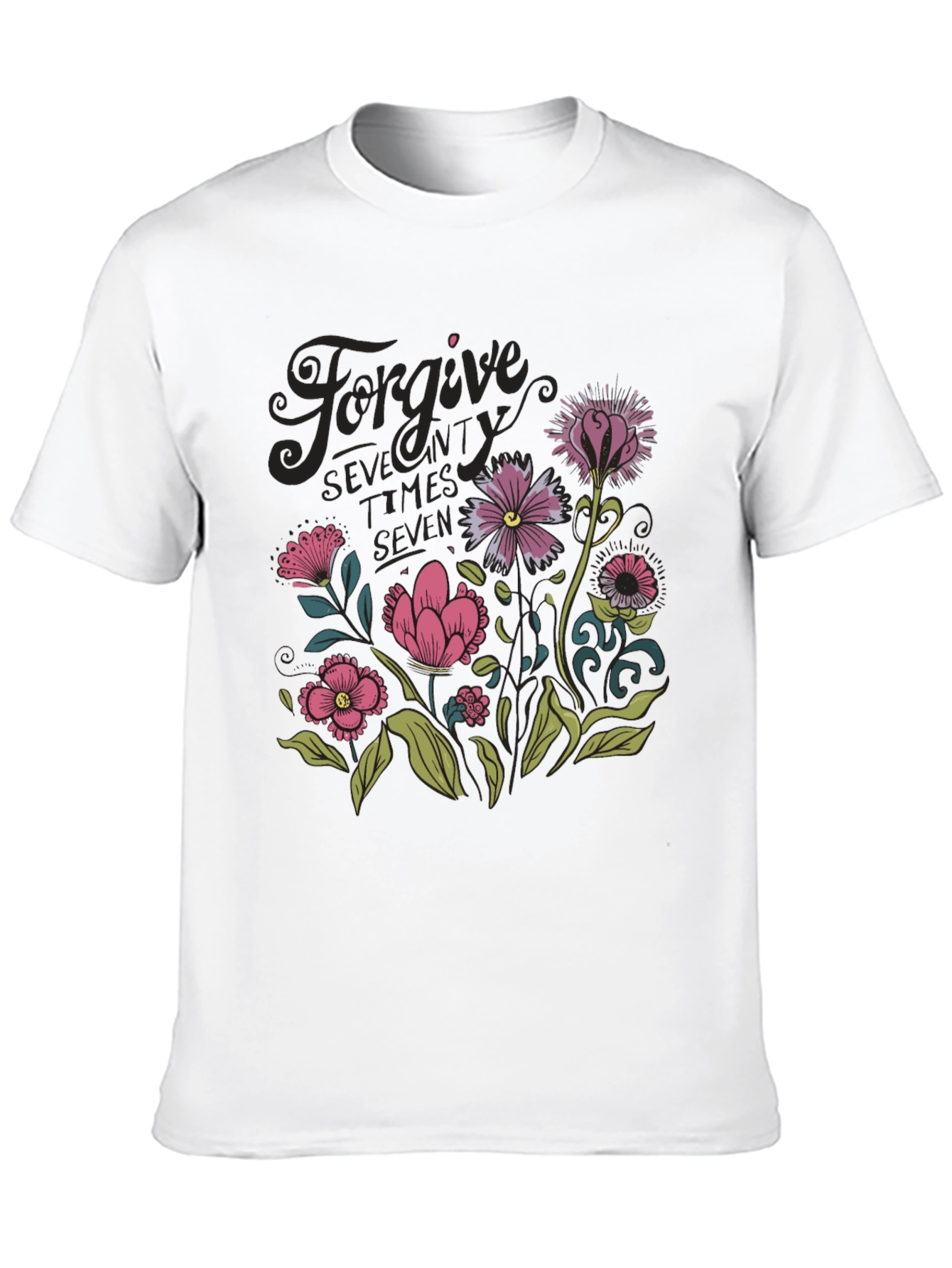Forgive Floral Graphic T-Shirt