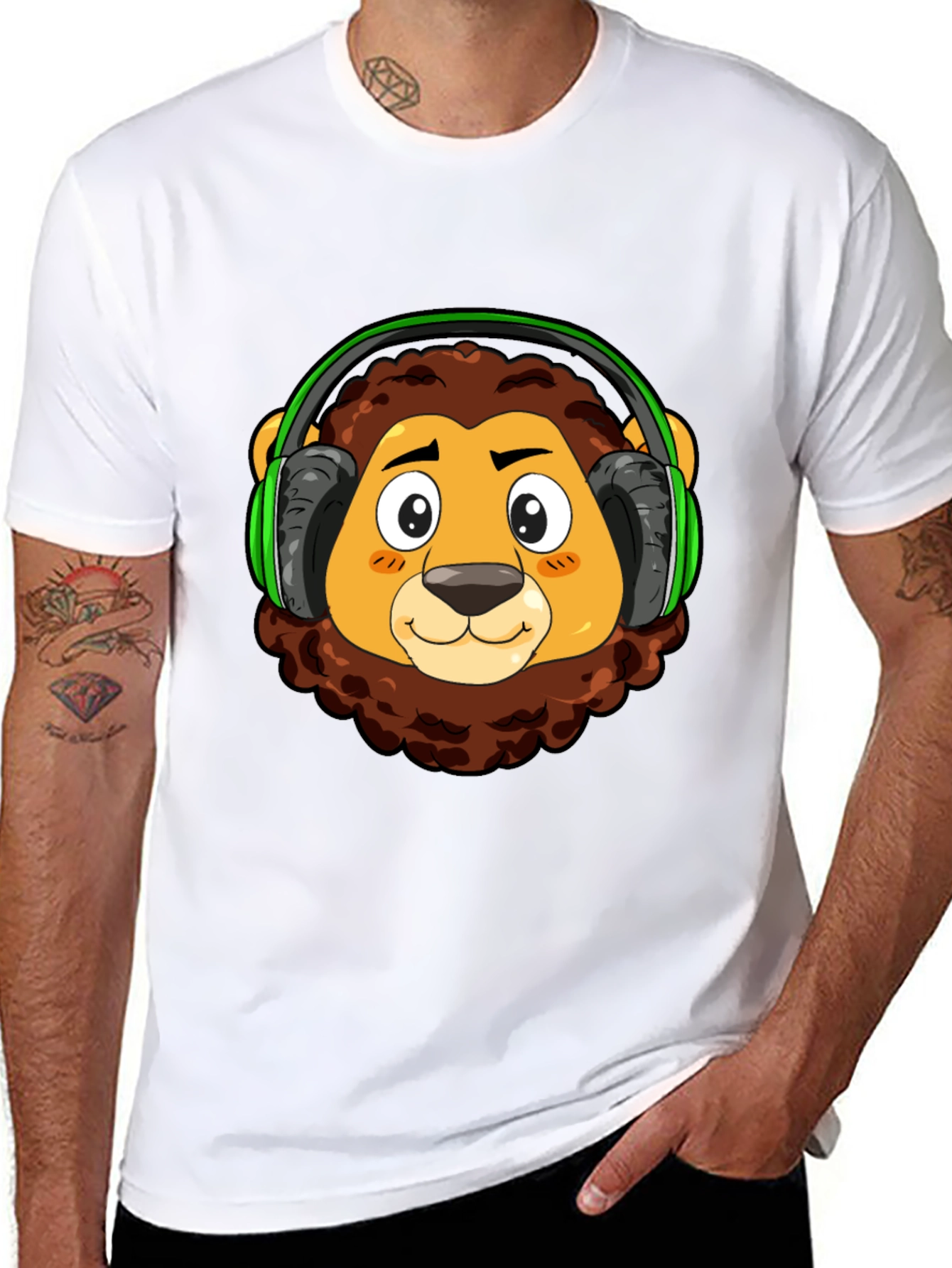 Lion Headphone T-Shirt