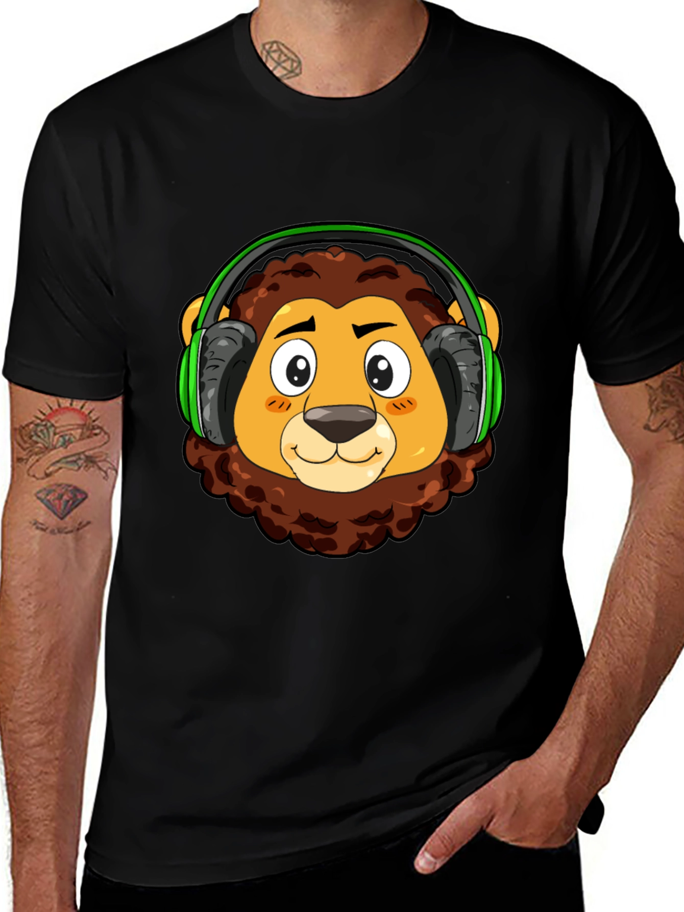 Lion Headphone T-Shirt