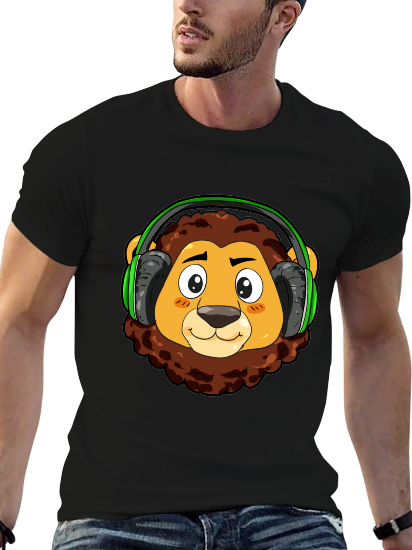 Lion Headphone T-Shirt