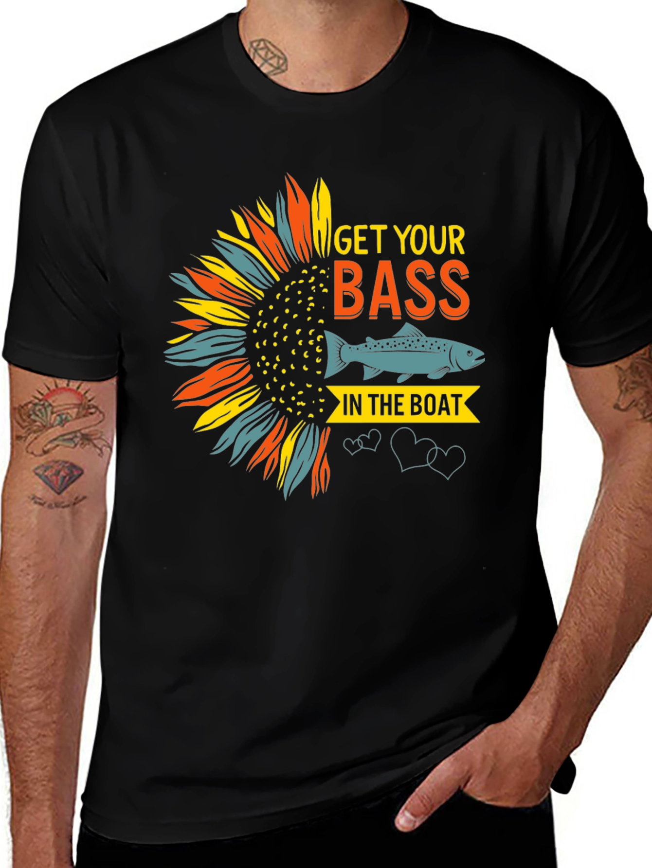 Get Your Bass In The Boat Graphic T-Shirt