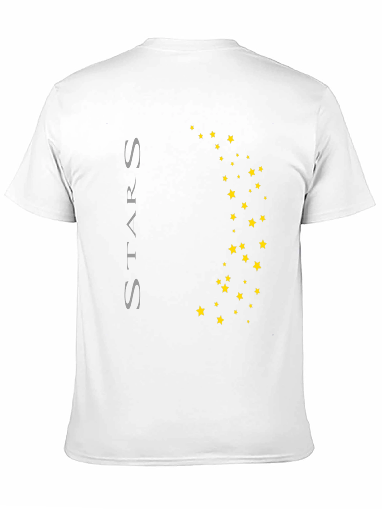 Stars Graphic Print Black T-Shirt