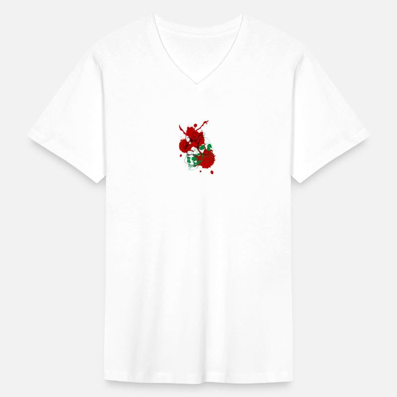 halloween war party event green head bloody design